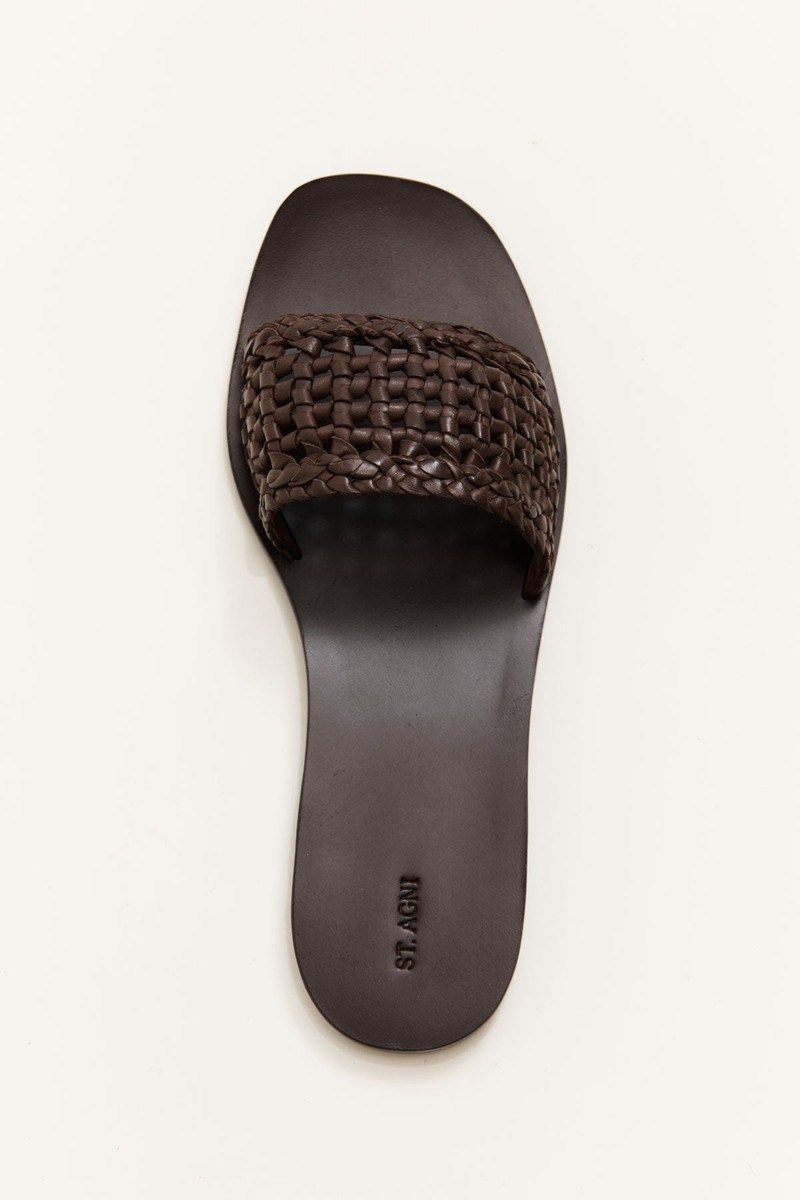 Macrame Mesh Slides - Chocolate 1