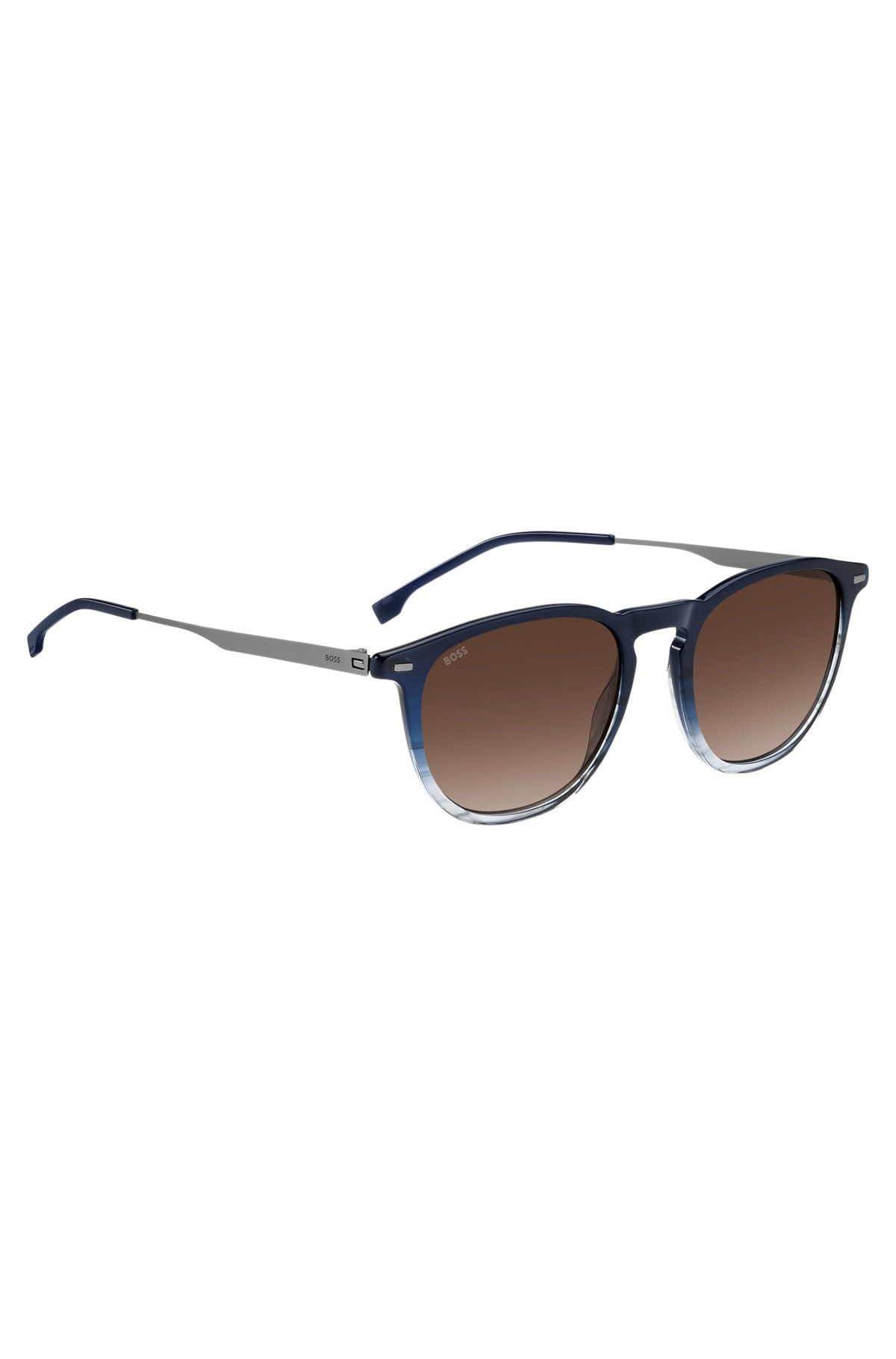 BLUE-ACETATE SUNGLASSES WITH GRADIENT EFFECT - 4