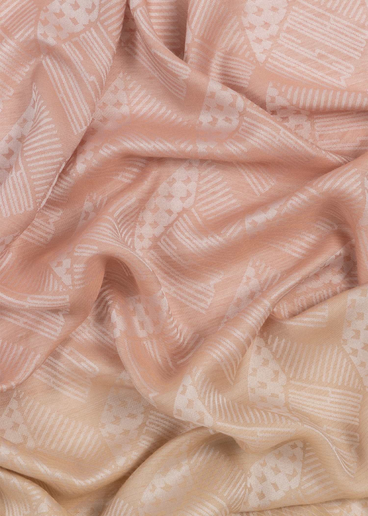 Silk-Blend 'Gradient Cube' Scarf - 2