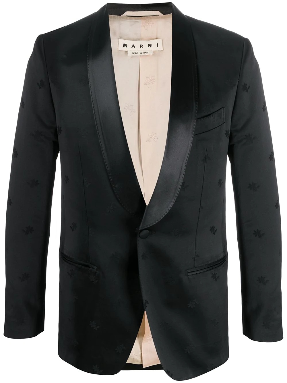 floral embroidered dinner jacket  - 1