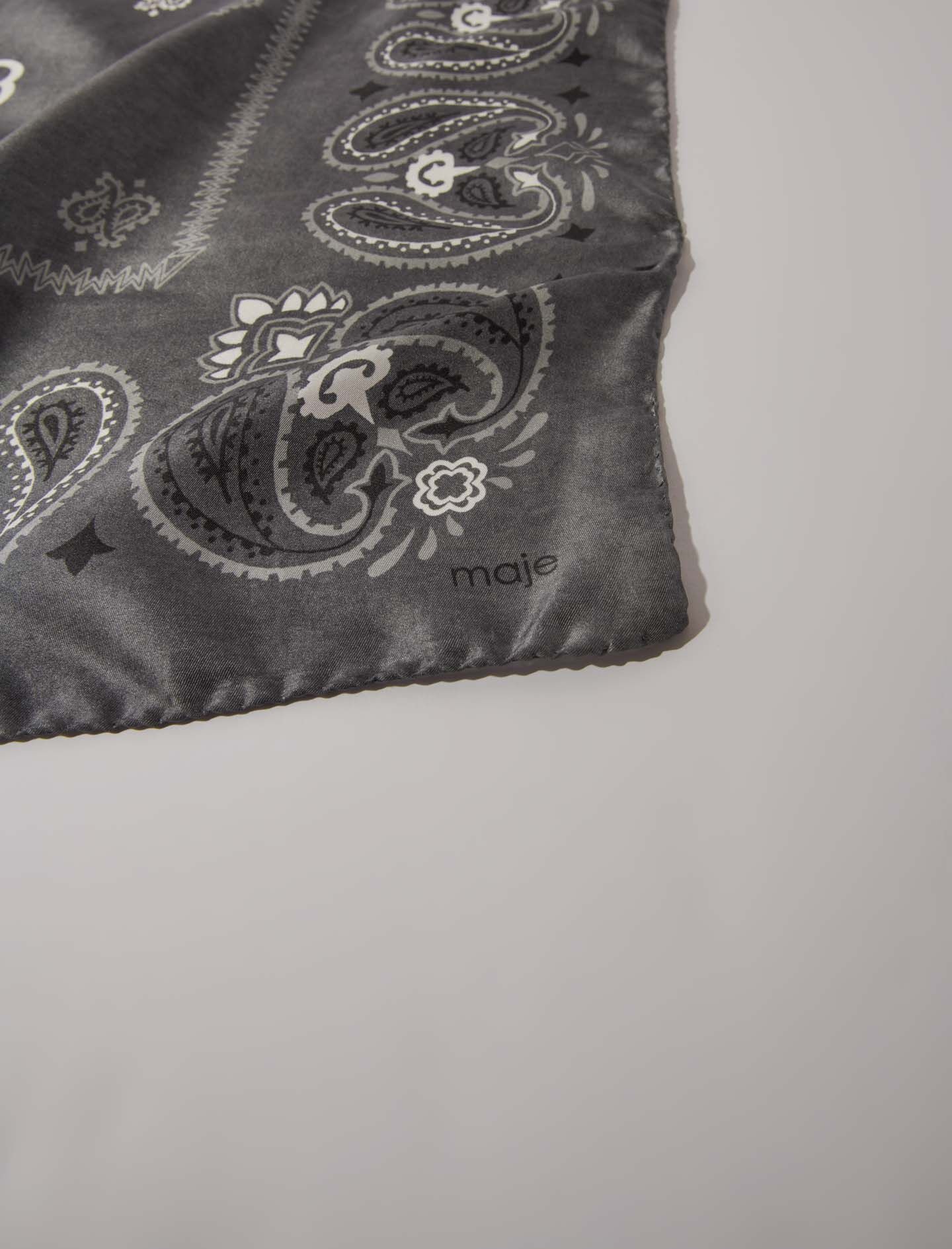 Silk paisley print bandana - 4