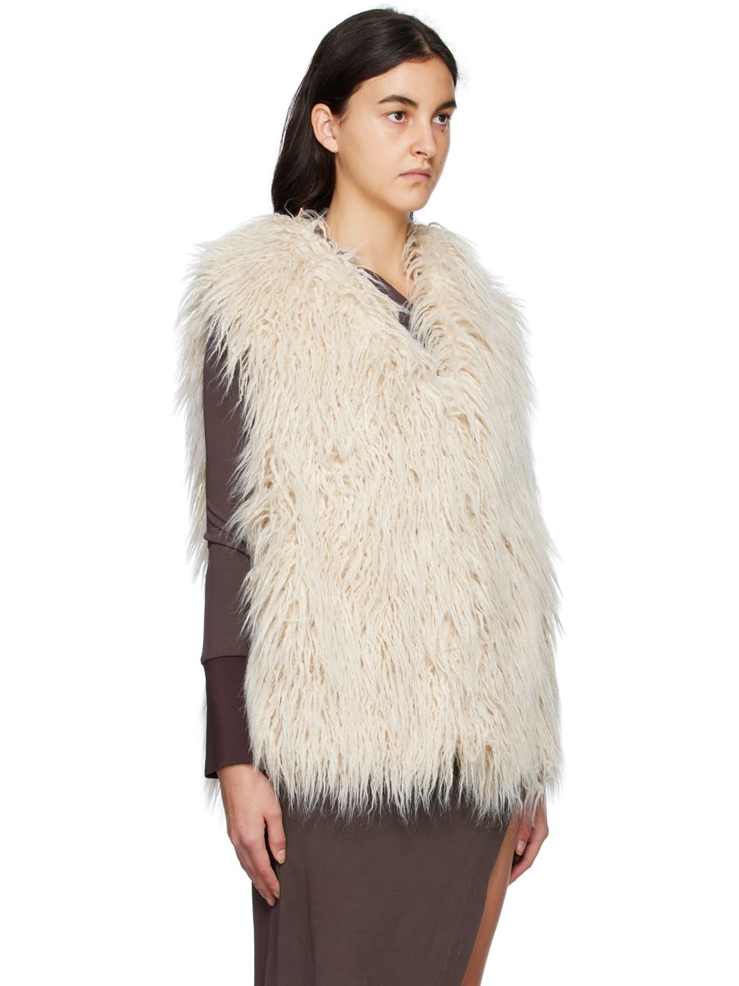 Off-White Eco Fur Vest - 2
