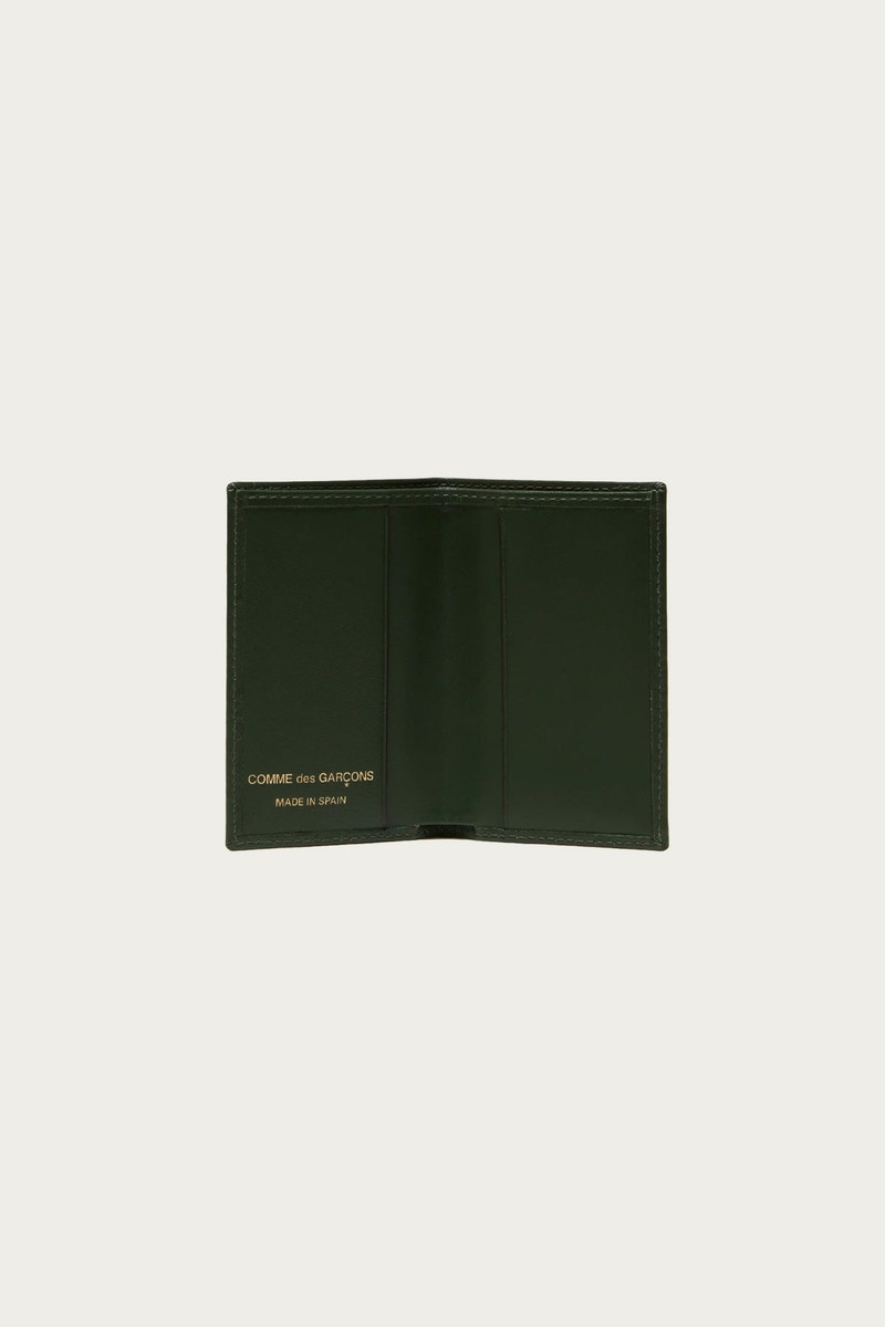 Comme Des Garçons Classic Leather Wallet - Bottle Green outlook