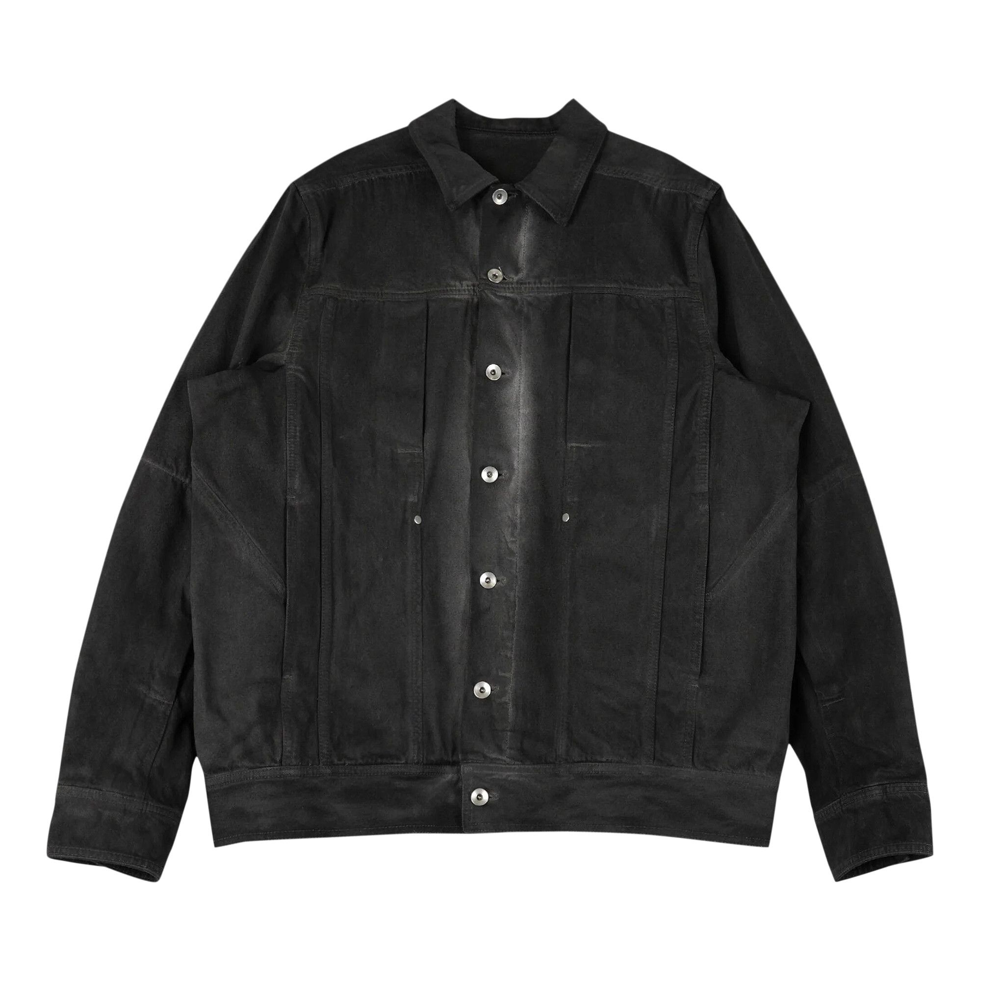 Rick Owens Denim Lido Work Jacket 'Dark Dust' - 1