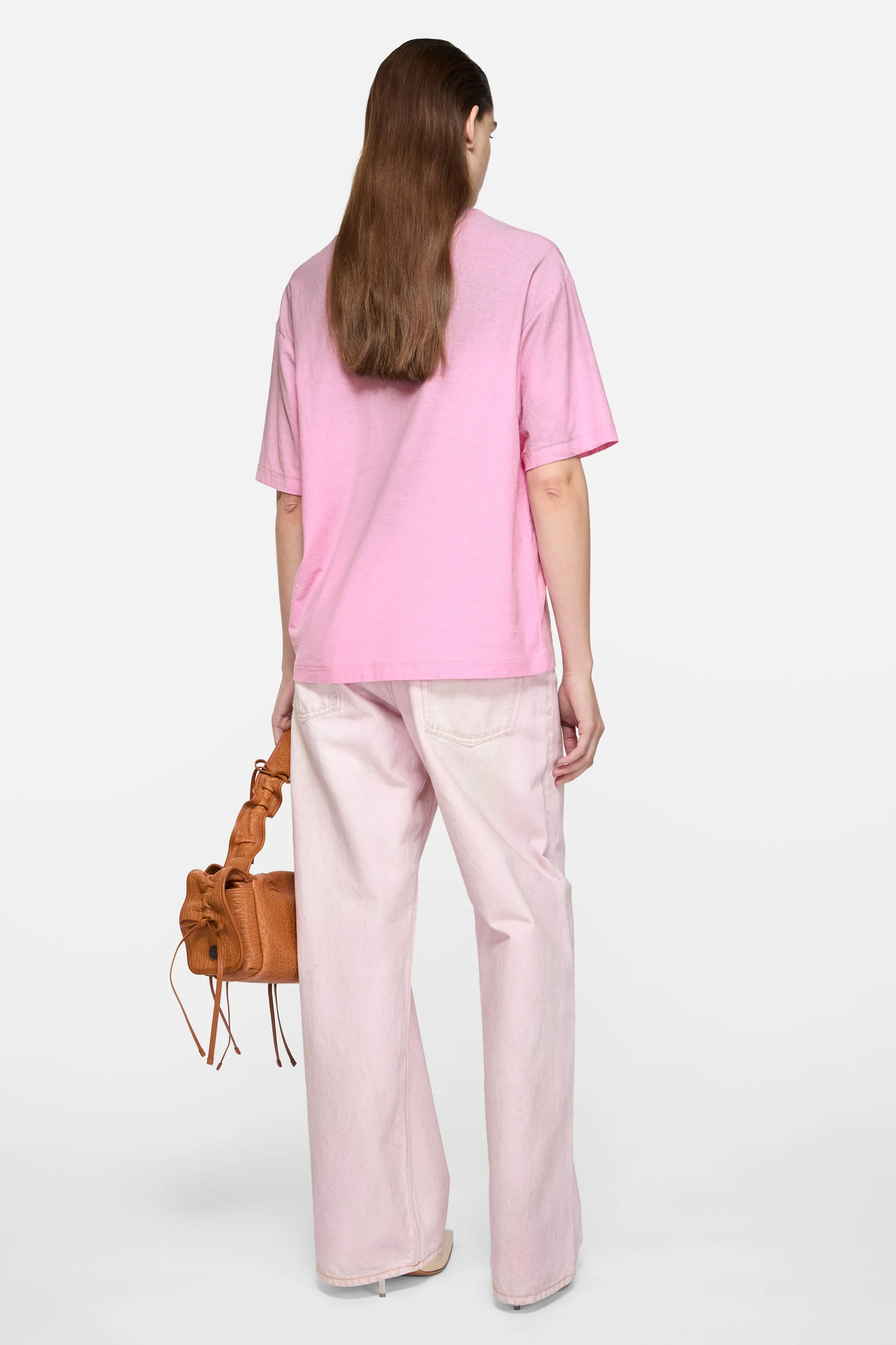 Logo t-shirt - Relaxed fit - Cotton candy pink - 3