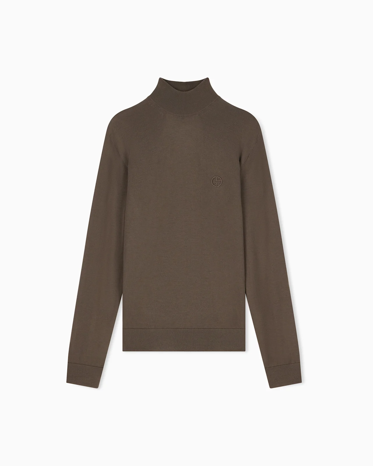 SLIM-FIT SWEATER IN PLAIN KNIT VIRGIN WOOL - 1