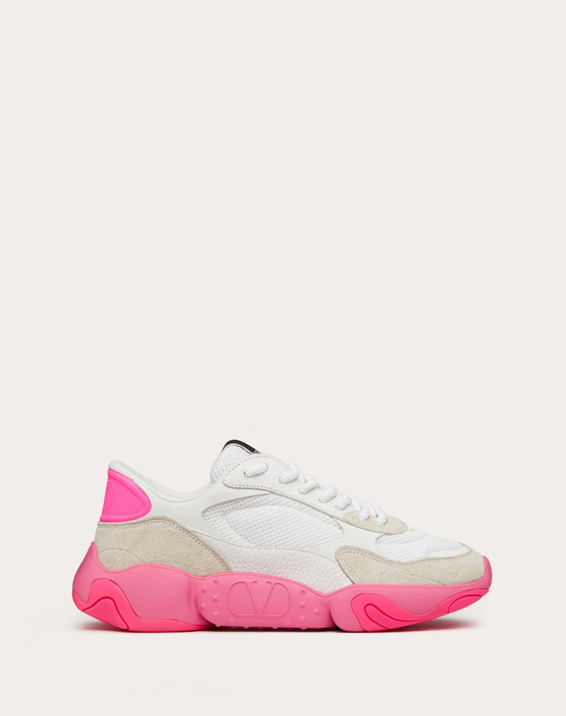 VALENTINO GARAVANI BUBBLEBACK MESH 및 SUEDE SNEAKER - 1