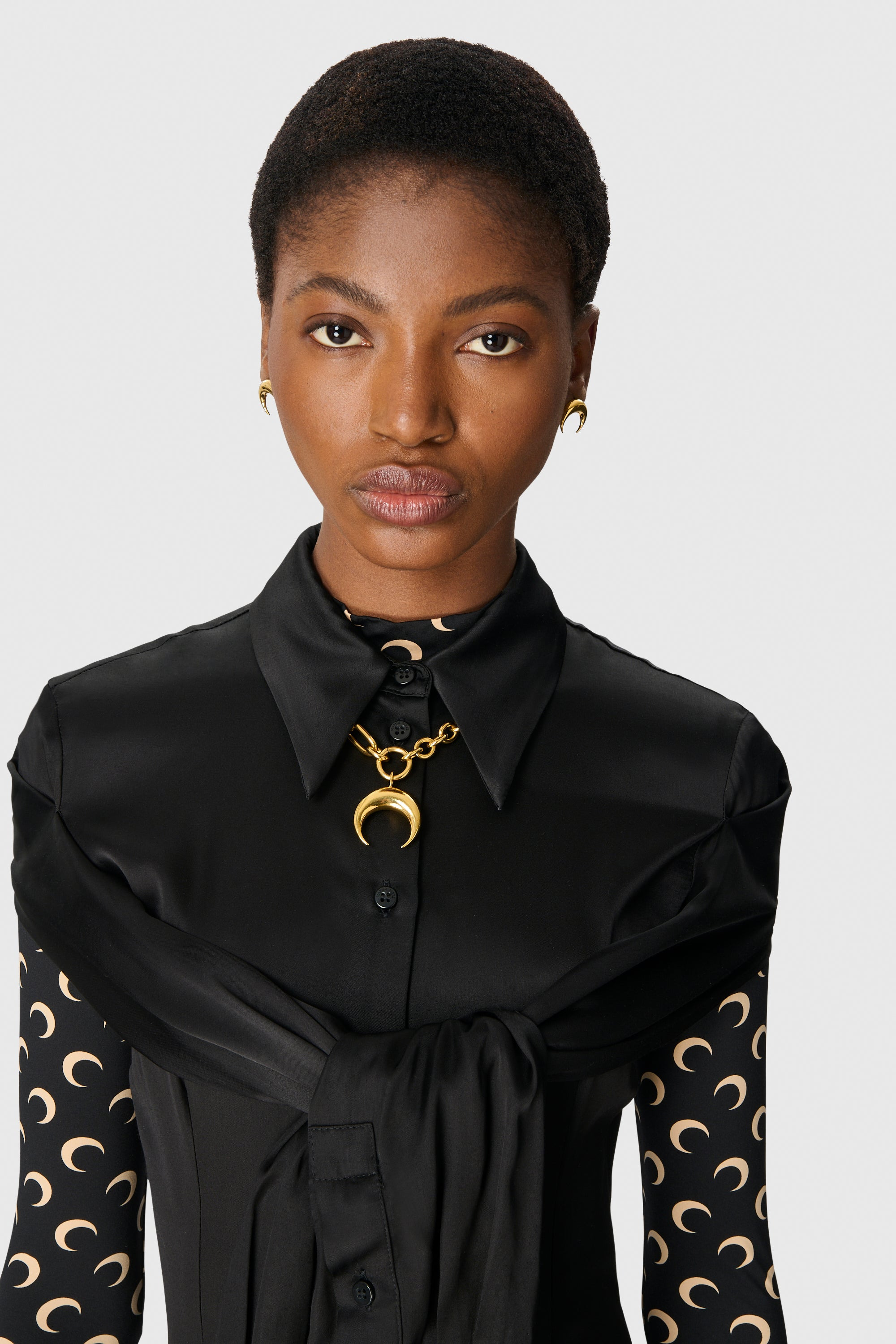 Wrapped Satin Wrapped Long Dress - 5
