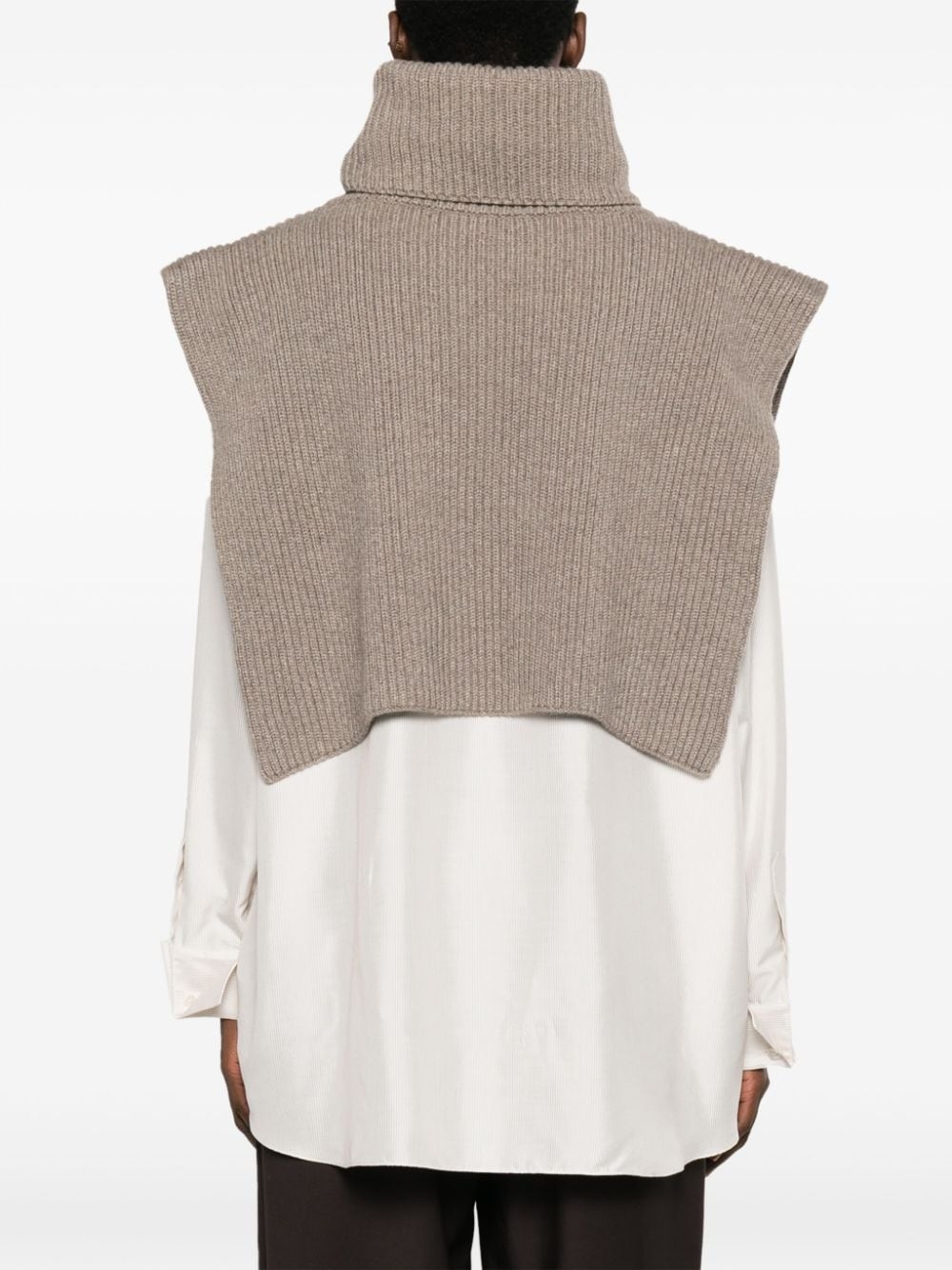 Eppie roll-neck cashmere collar - 4