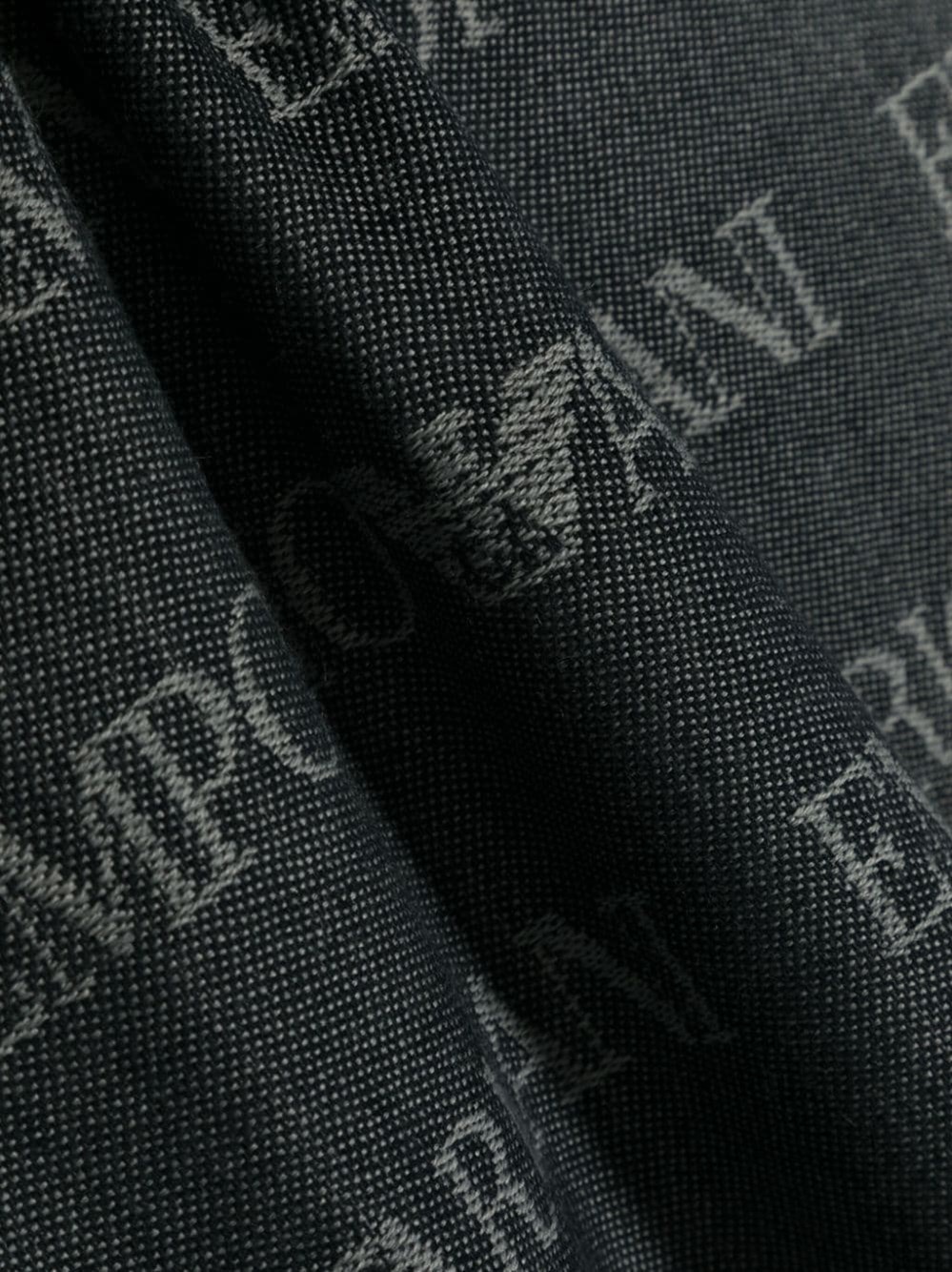 Allover logo wool blend scarf - 2