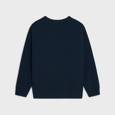 CELINE celine oversized sweater in ribbed wool outlook