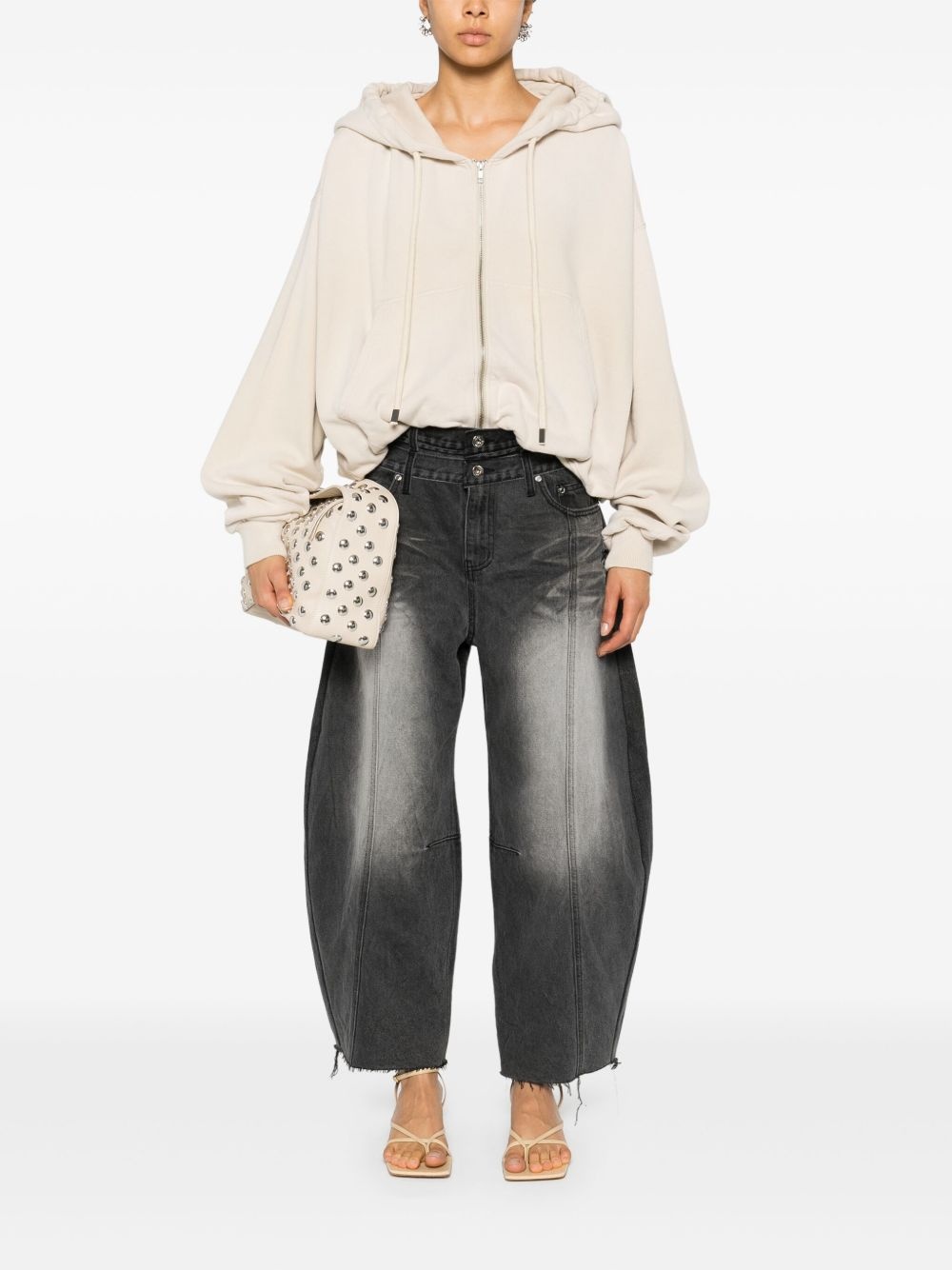 Ballon shaped layered jeans - 2