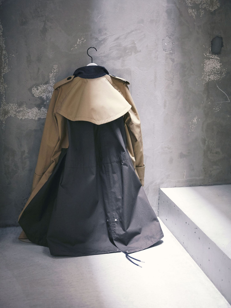 Chalk Stripe x Cotton Coating Coat 5