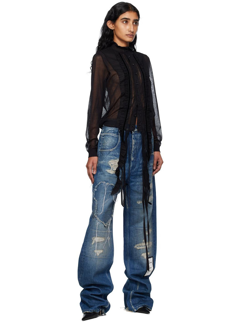 Ann Demeulemeester Black Monya Blouse outlook