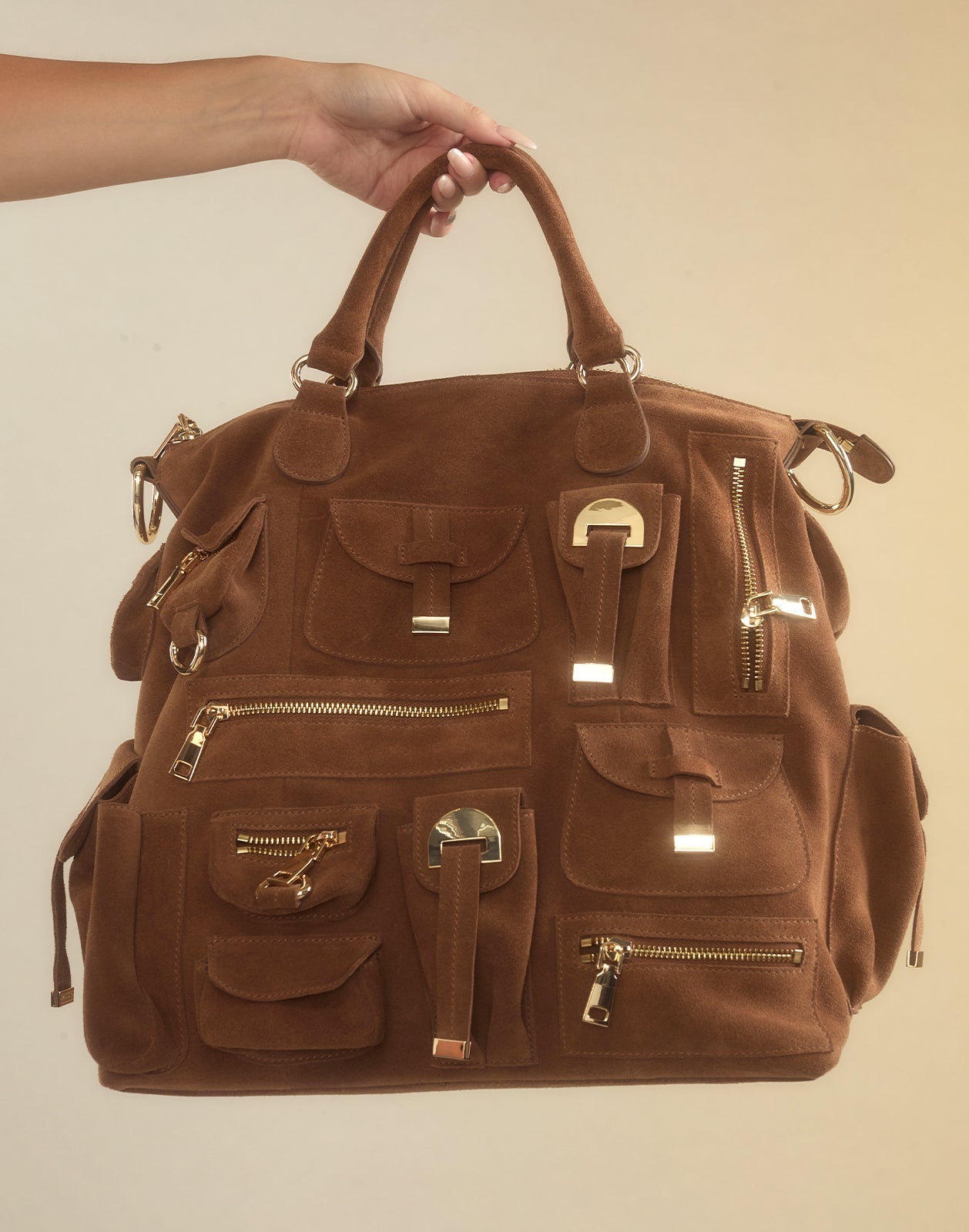 Leather Cargo Pocket Bag - 2