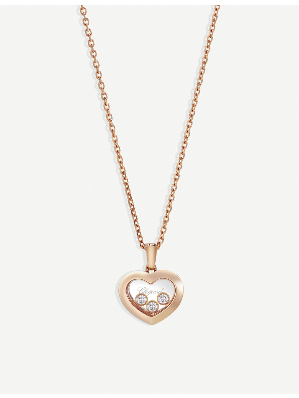 Happy Diamonds Icons 18ct rose-gold and diamond pendant - 1
