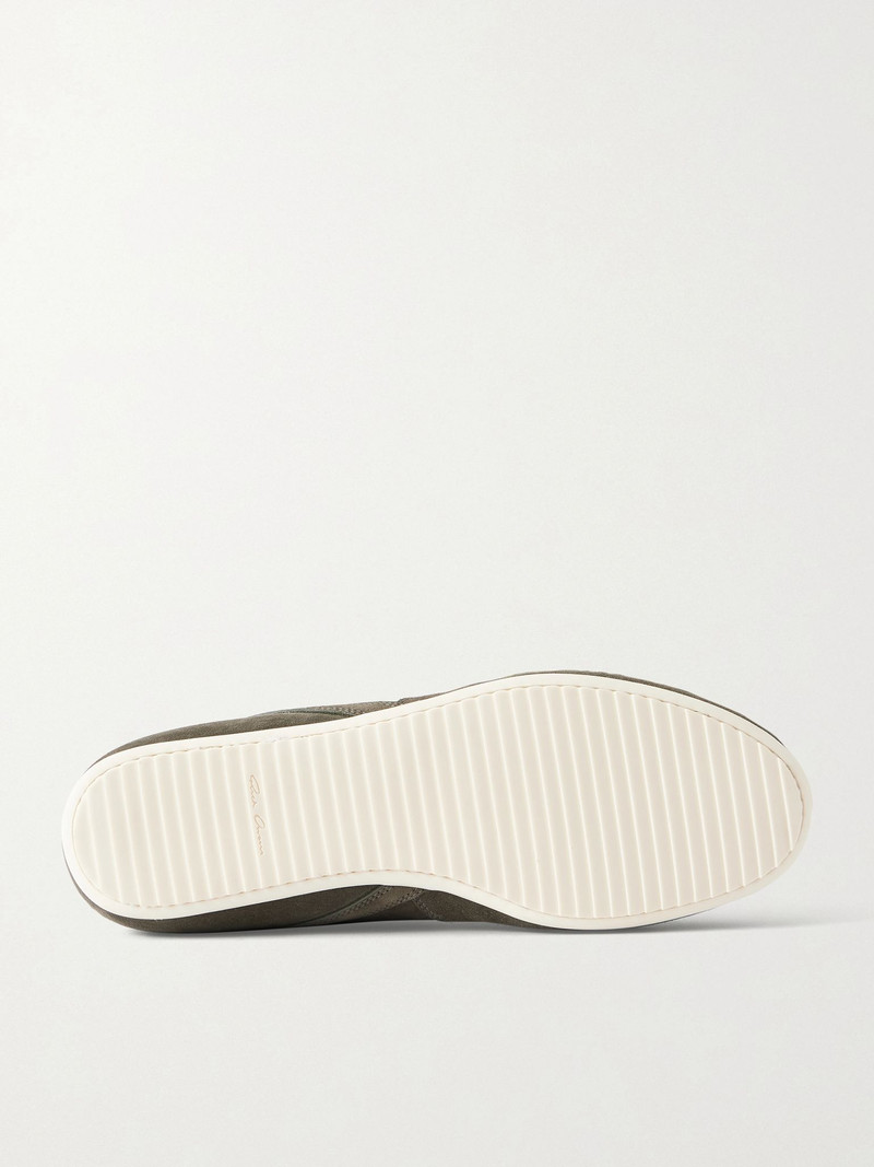 Rick Owens Minimal Suede Sneakers Army green outlook