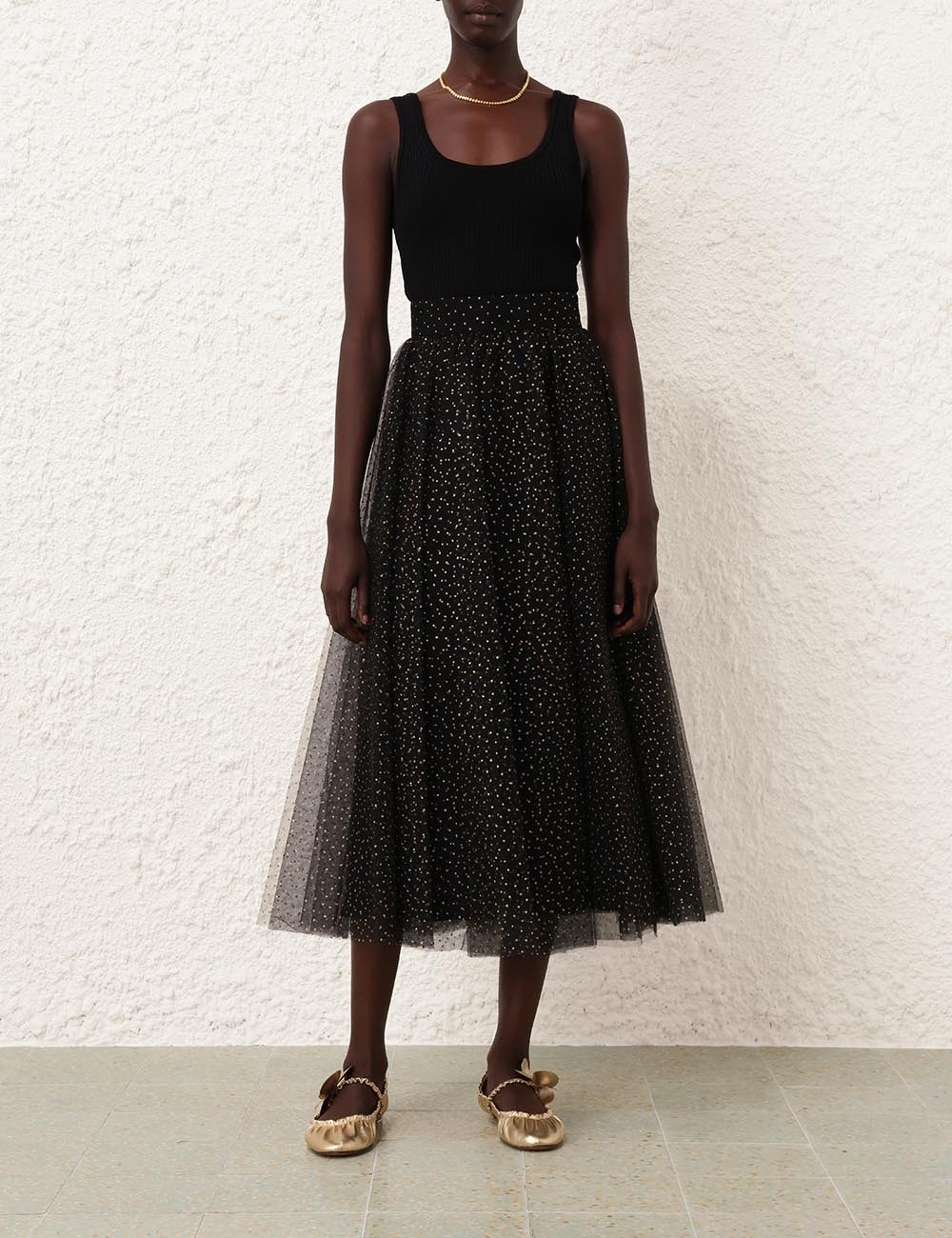 TULLE MIDI SKIRT - 2