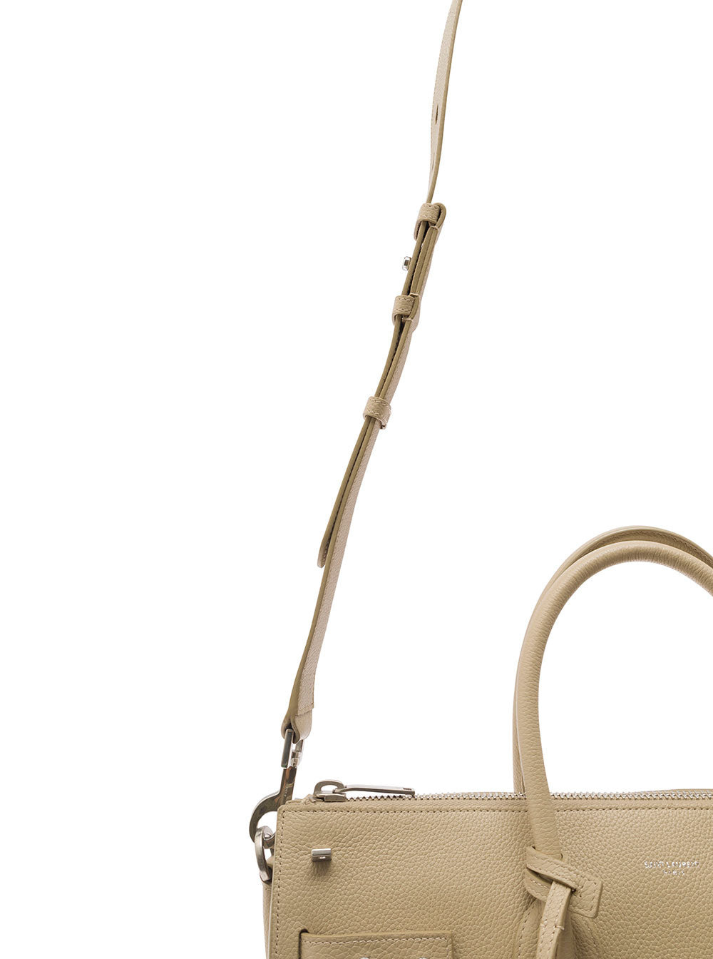Saint Laurent Men 'Sac De Jour' Beige Tote Bag With Embossed Logo In Grainy Leather Man - 3