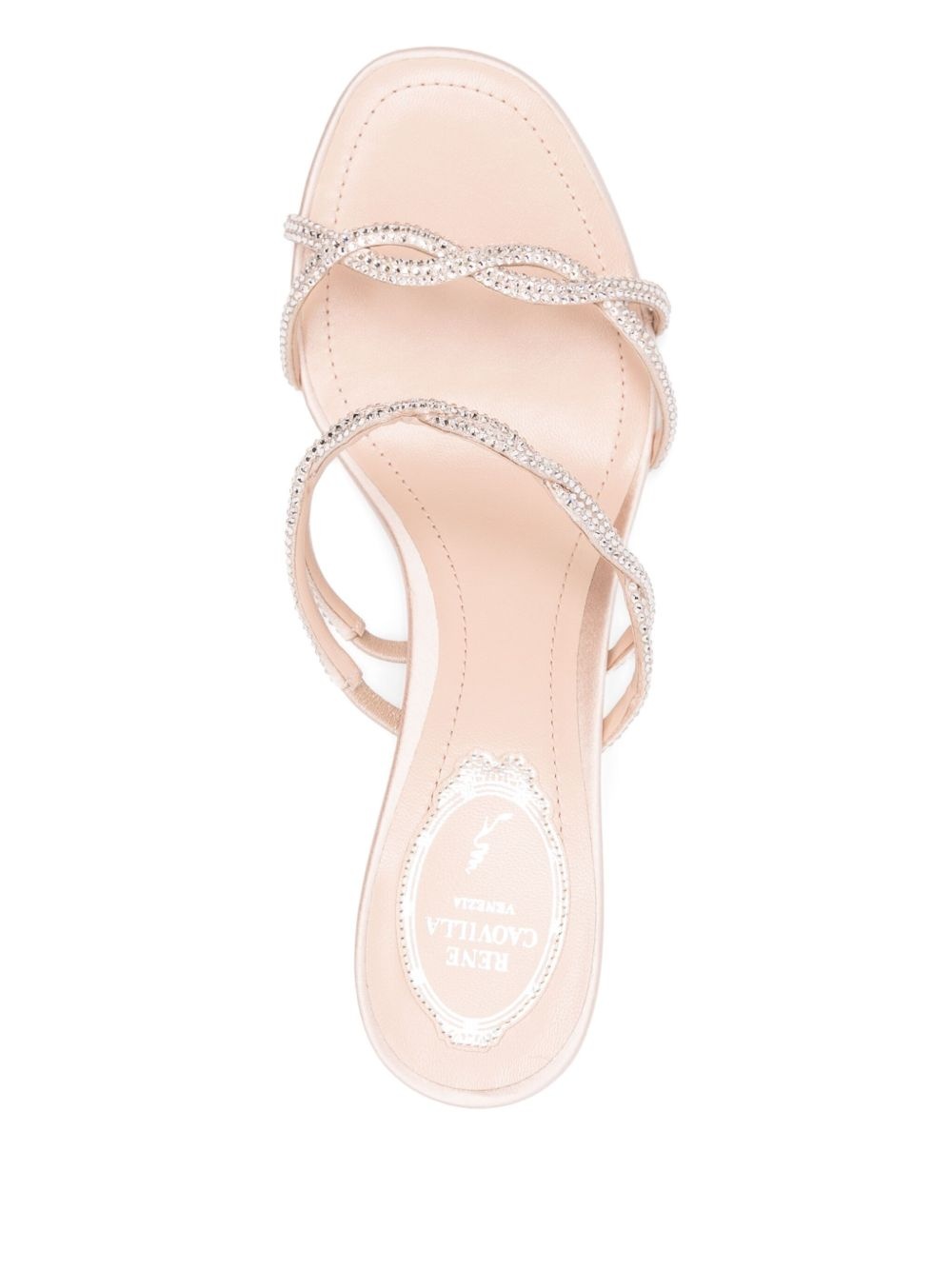 60mm leather sandals - 4