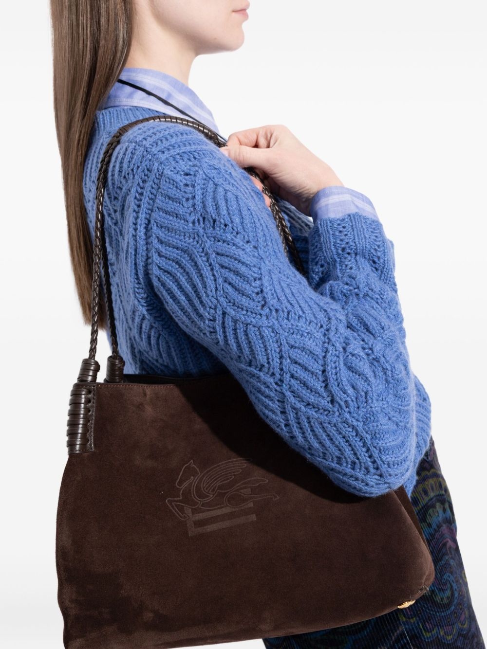 suede shoulder bag - 2