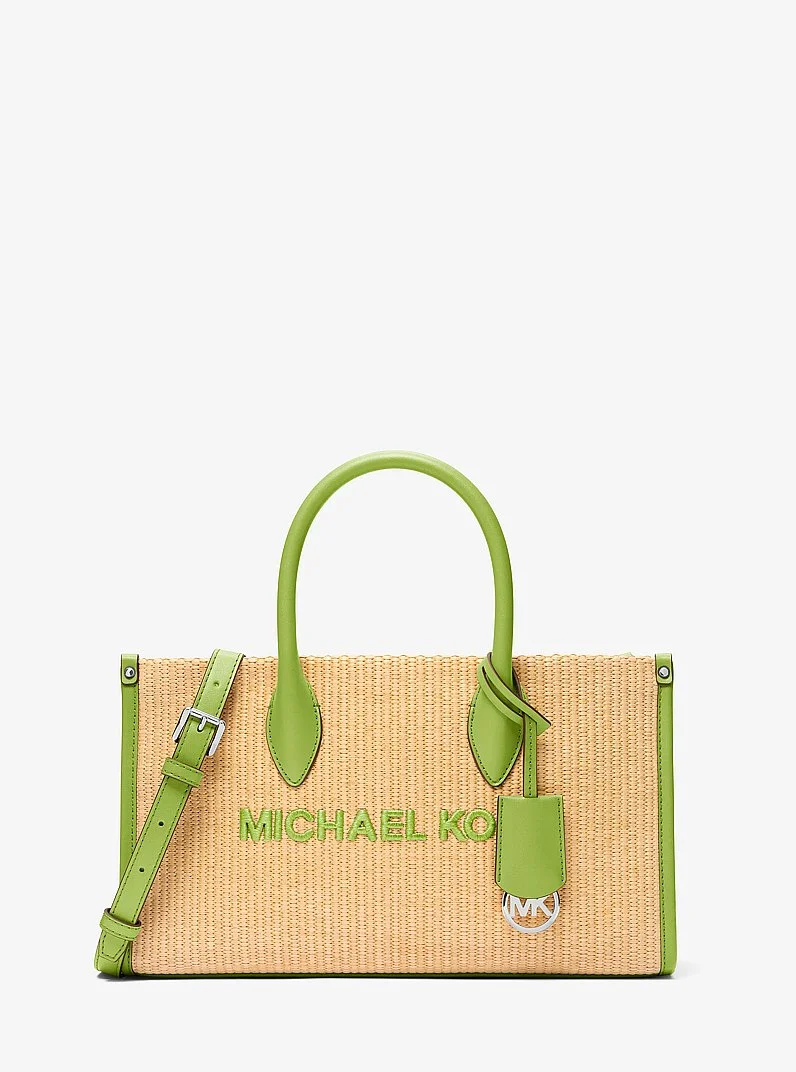 Mirella Medium Woven Satchel - 1