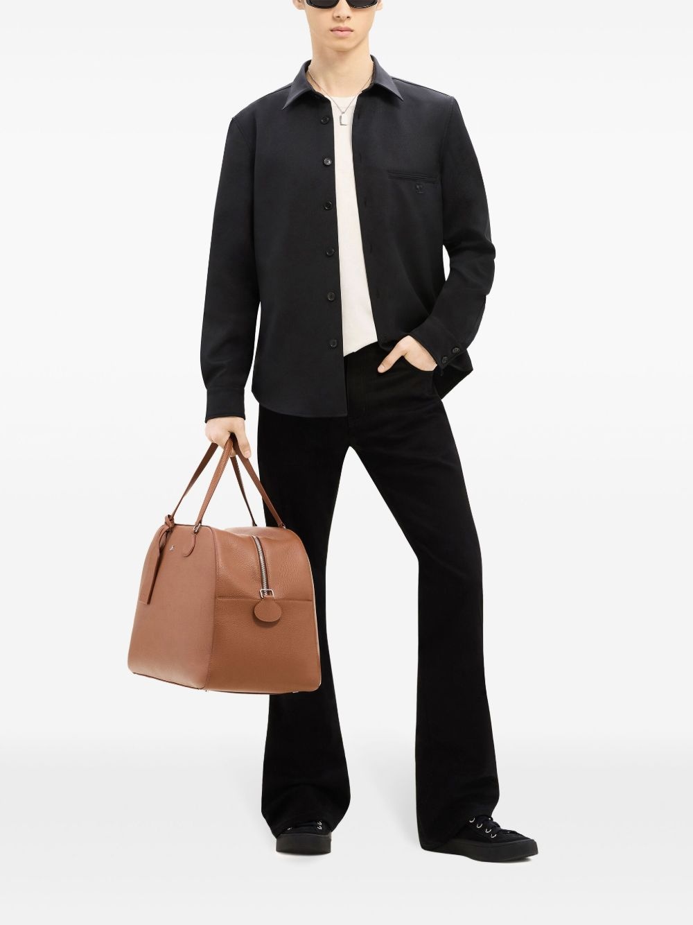 one pocket twill shirt - 2