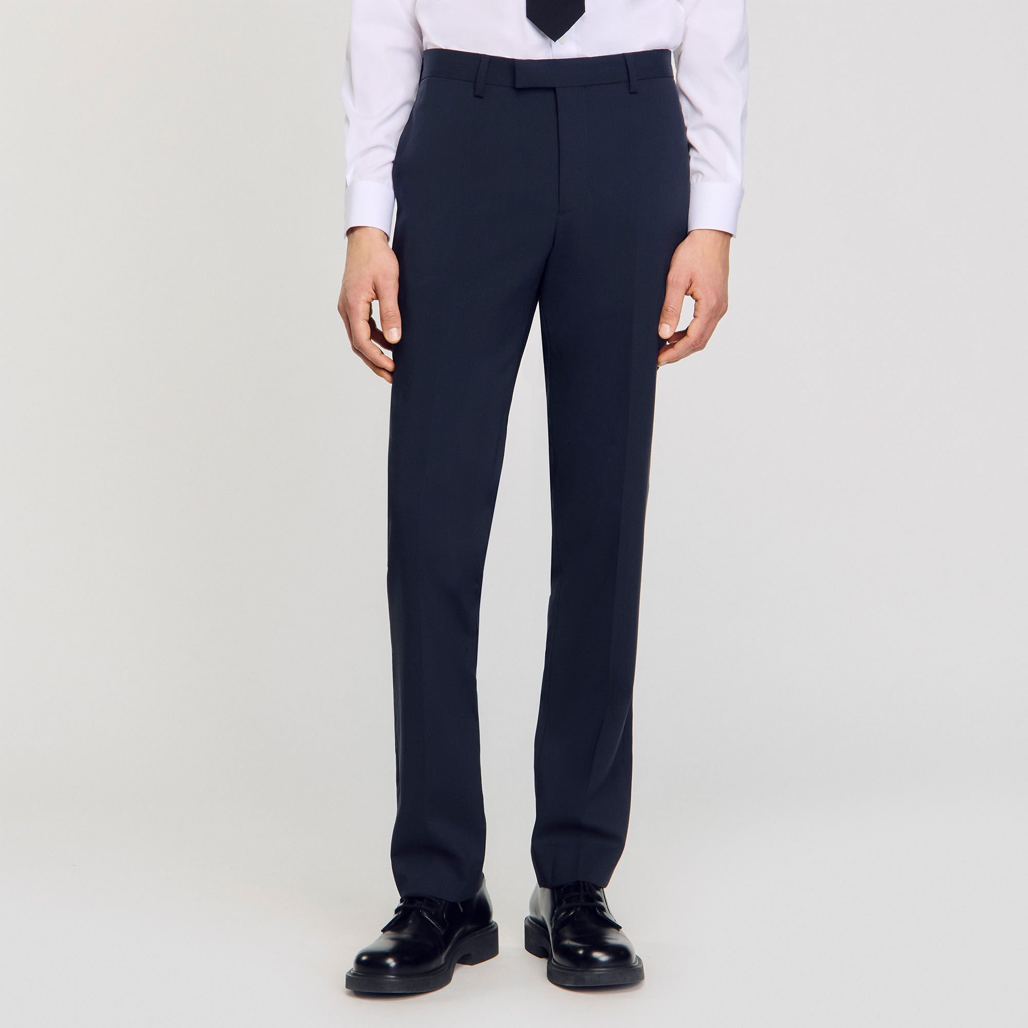 WOOL SUIT TROUSERS - 4