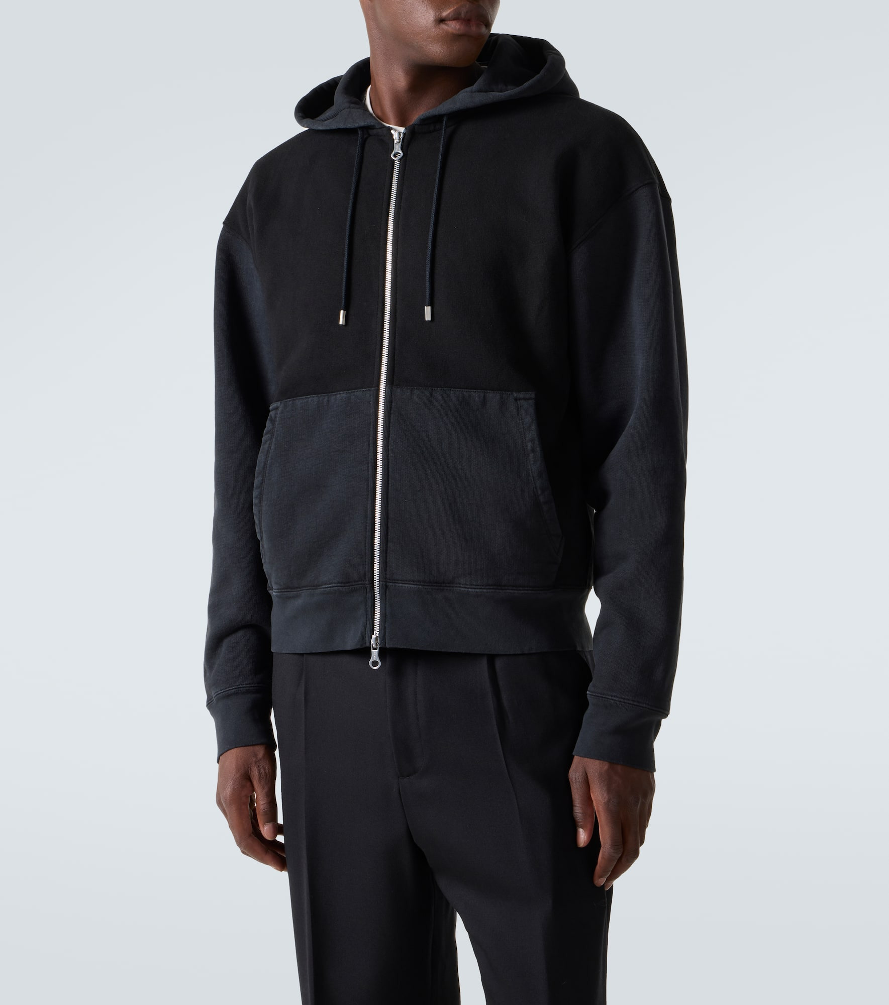 Rascal cotton fleece zip-up hoodie - 3