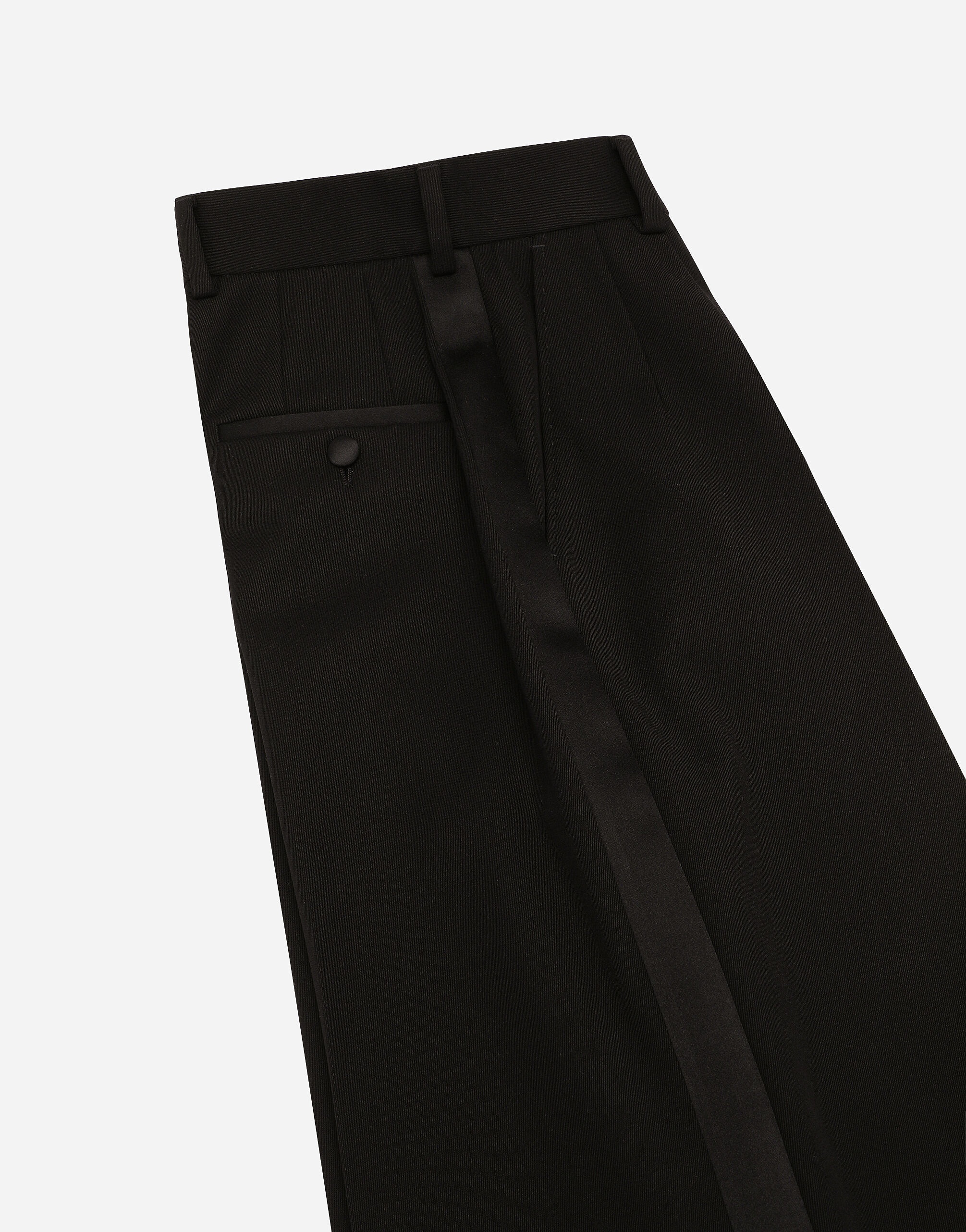 Flared wool gabardine pants - 10