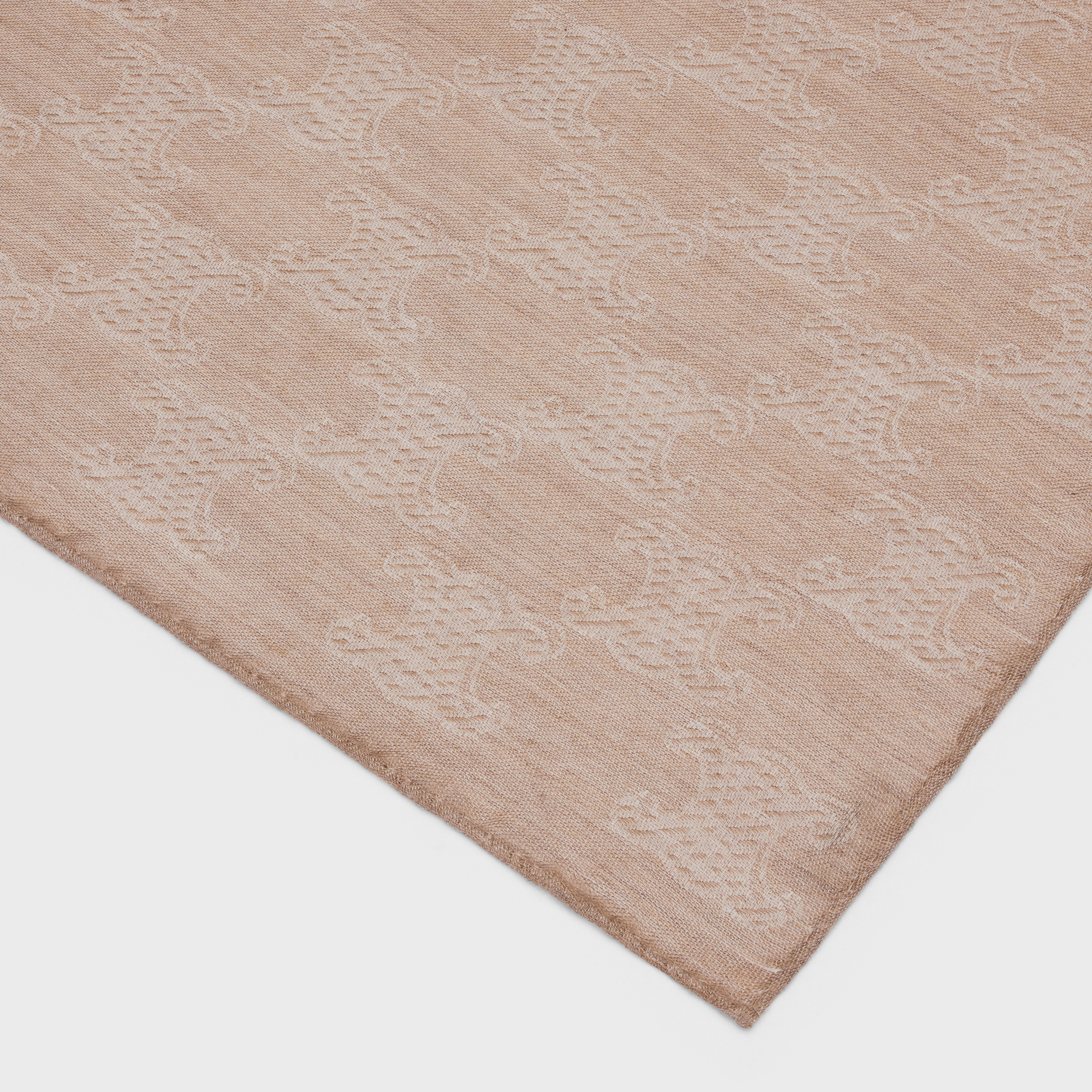 stole in monogram silk cashmere - 2