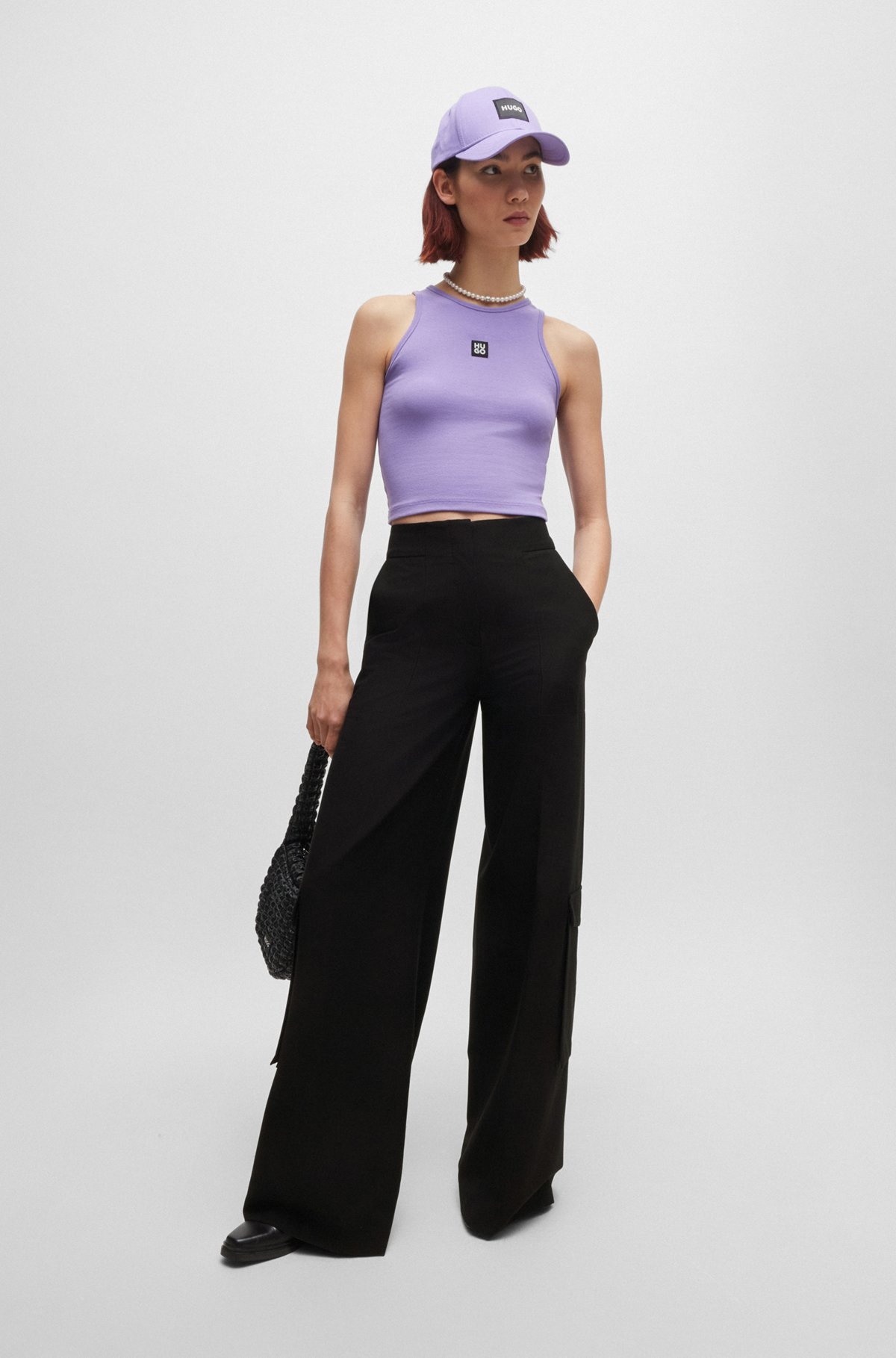REGULAR-FIT CARGO TROUSERS WITH WIDE LEG - 3