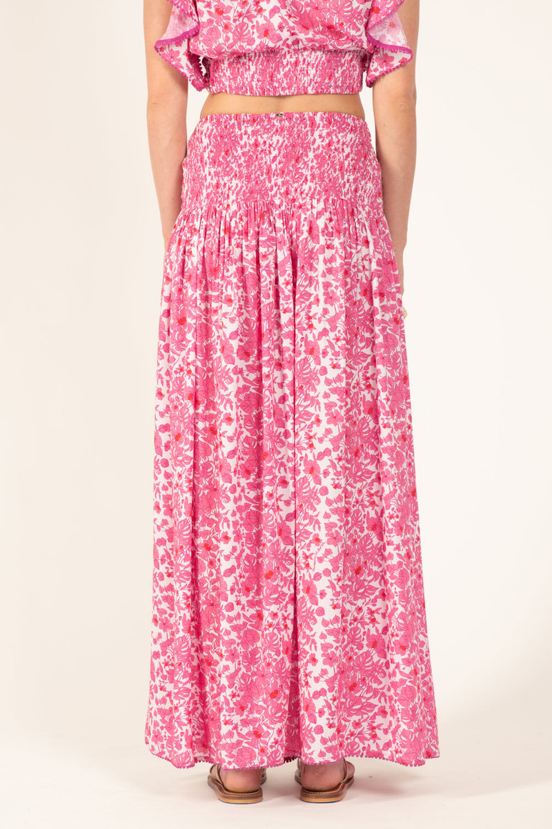 Long Skirt Carla - Pink Aquaflora 6