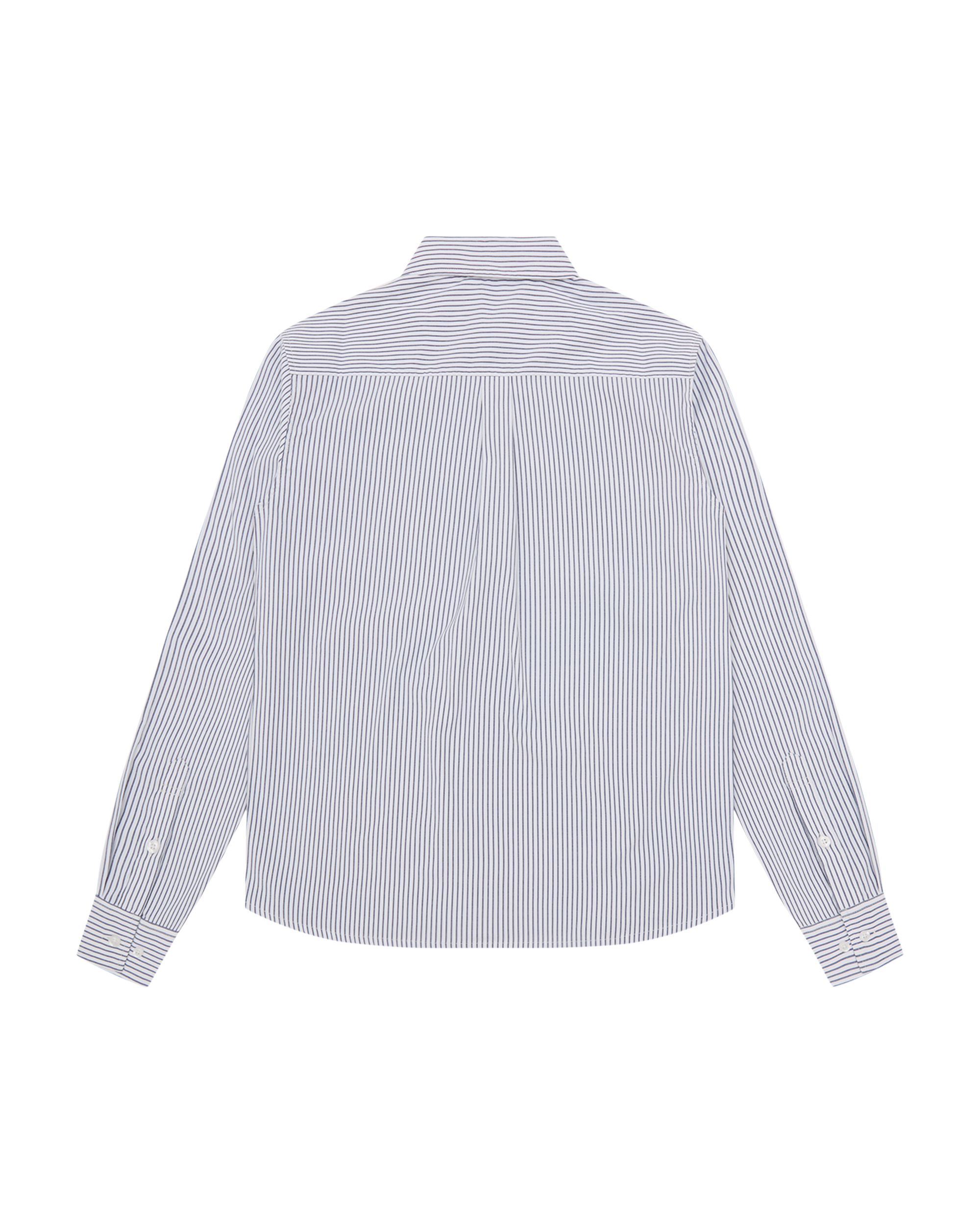 BURST CAMO HALF PRINT POPLIN STRIPE SHIRT - 3