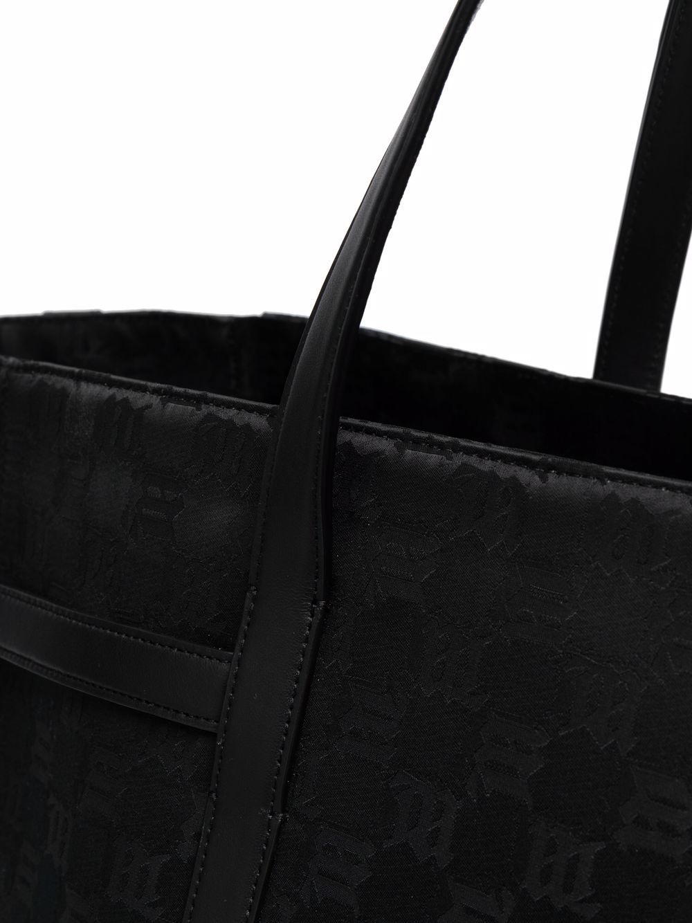jacquard-monogram tote bag - 4