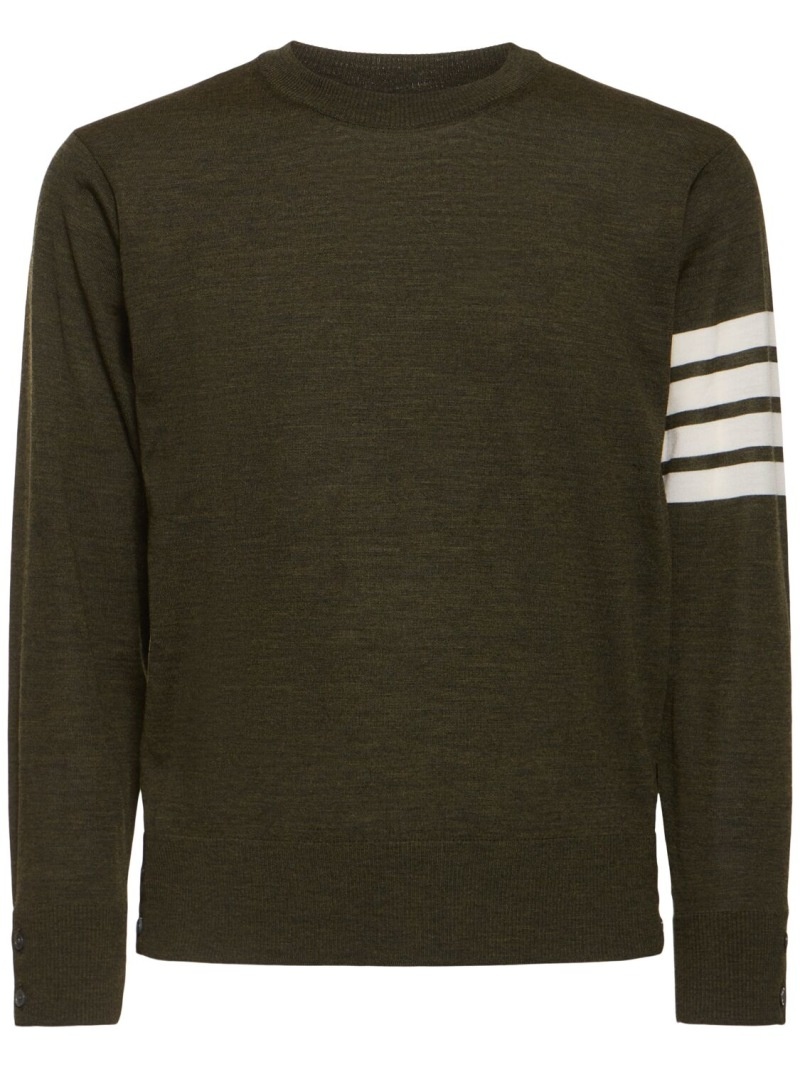 Classic 4 bar crewneck sweater - 1