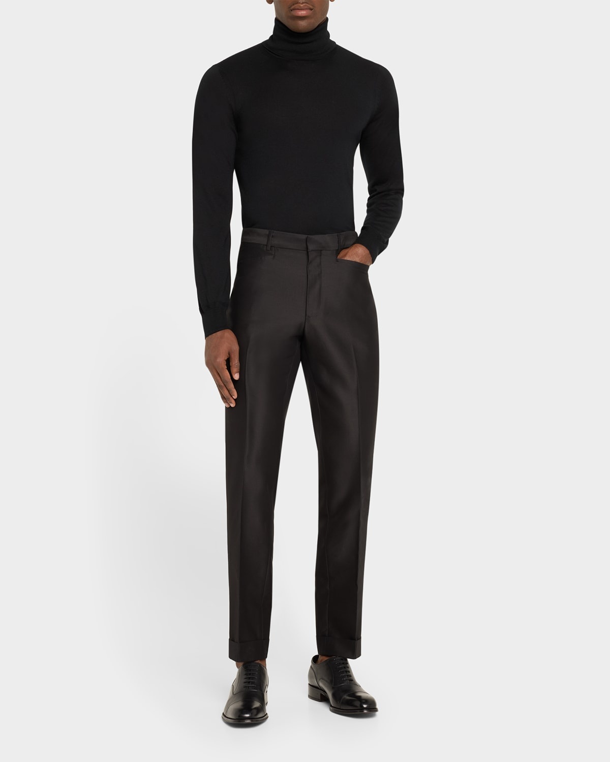 Men's Fine-Gauge Cashmere Turtleneck Sweater - 2