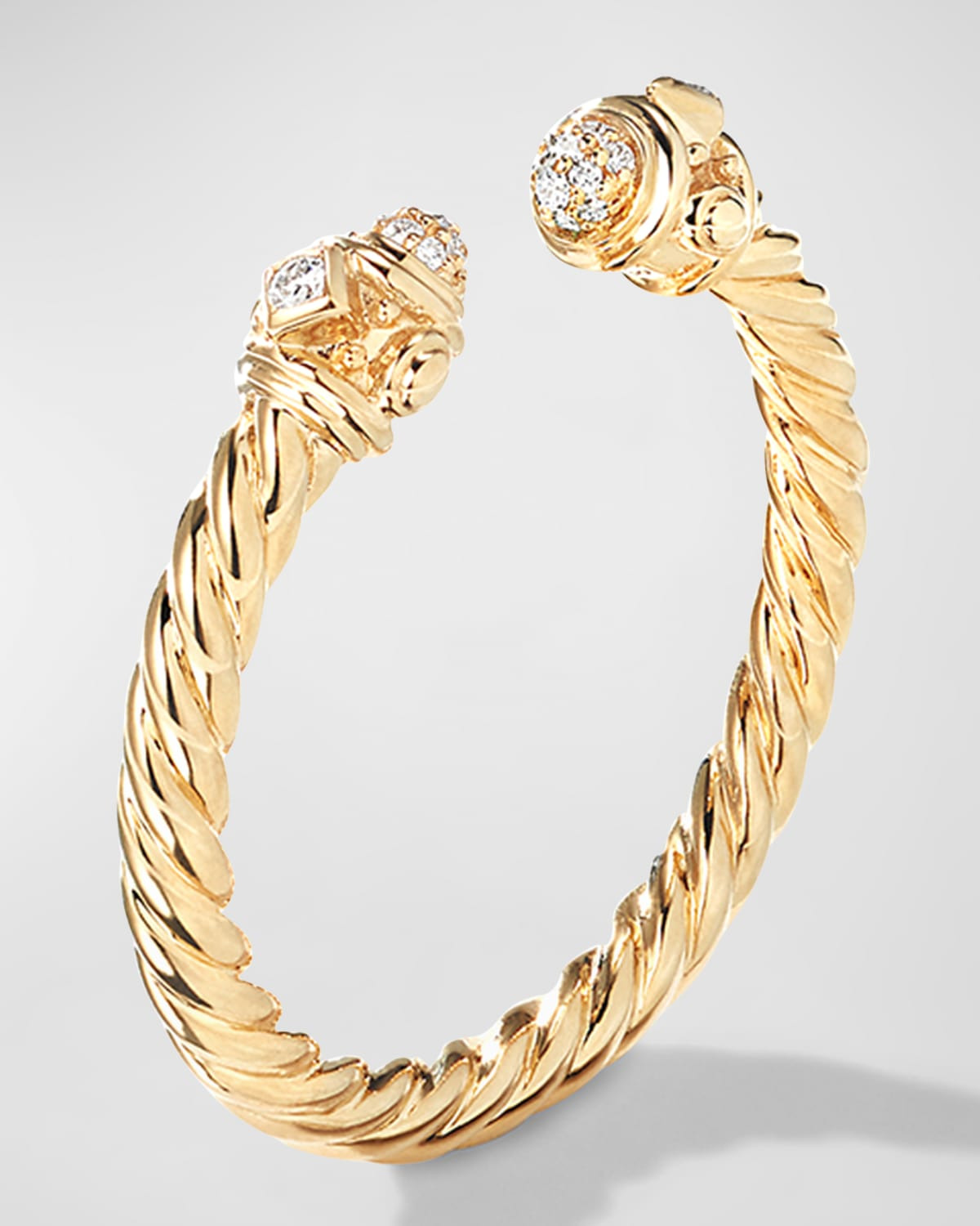 Renaissance 18k Gold & Diamond Ring - 3
