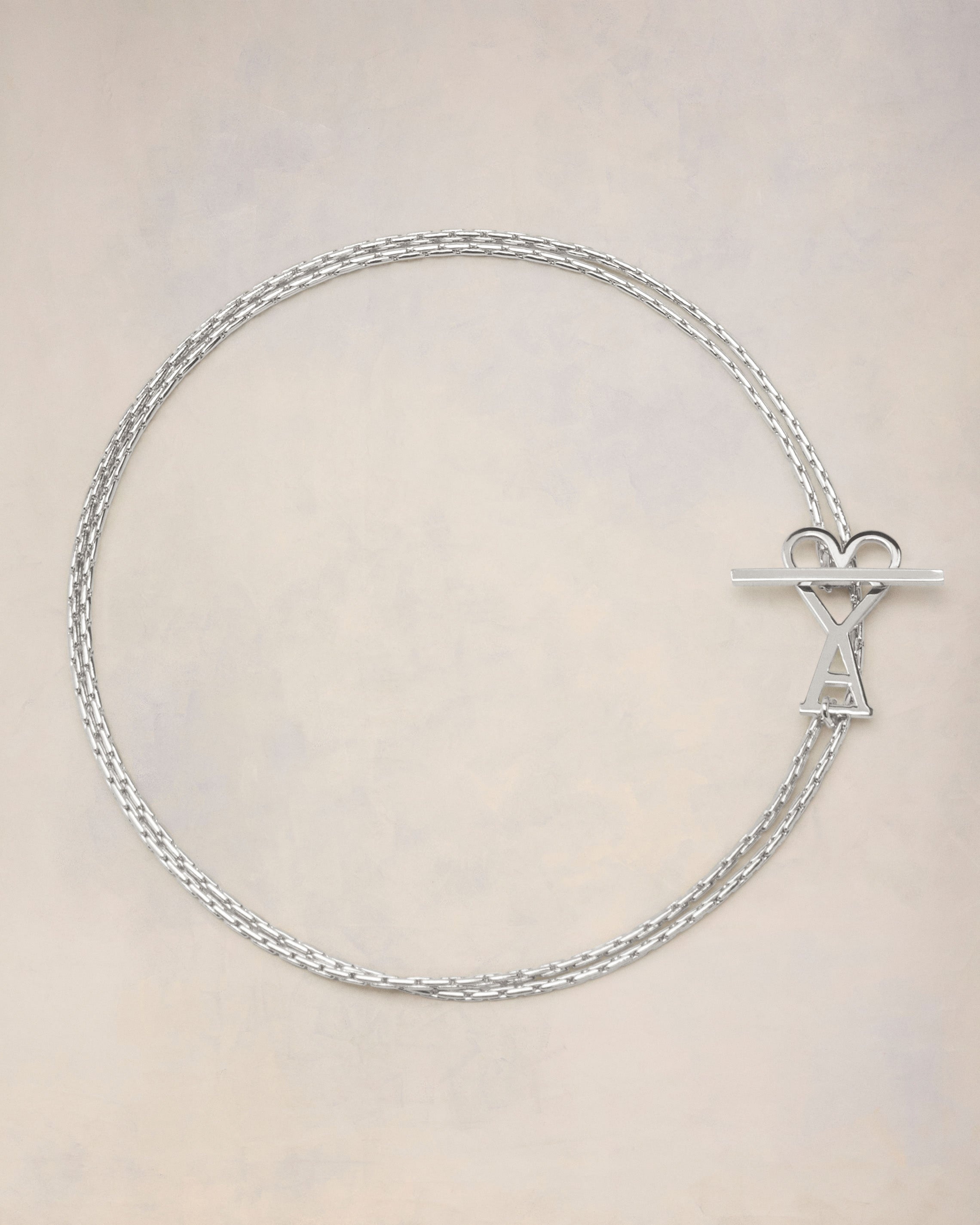 AMI Paris AMI Paris Adc Adc 2 In 1 Chain Necklace