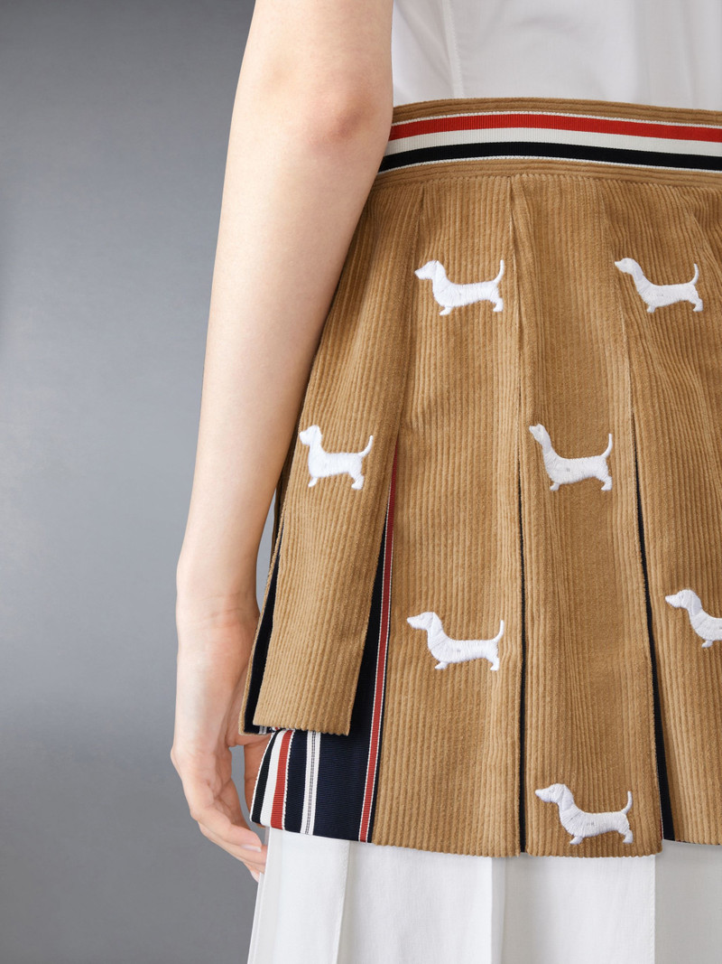 CORDUROY MINI PLEATED HECTOR SKIRT 6