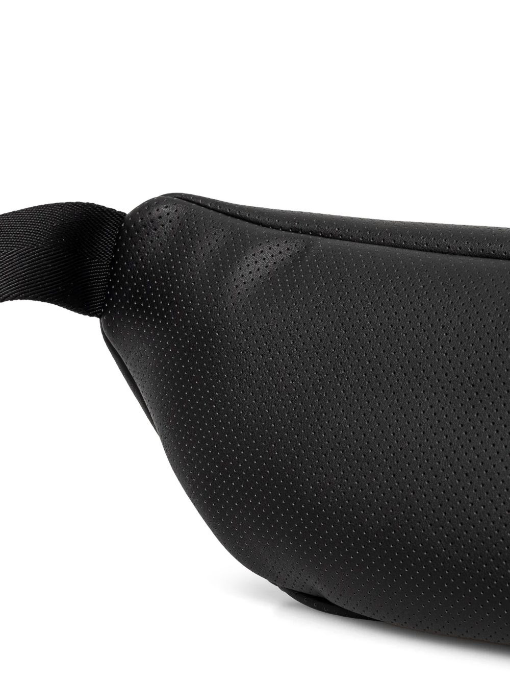 perforated faux-leather belt bag - 3