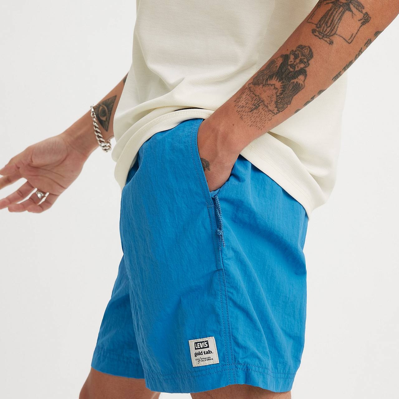 GOLD TAB™ WARM UP NYLON MEN'S SHORTS - 5
