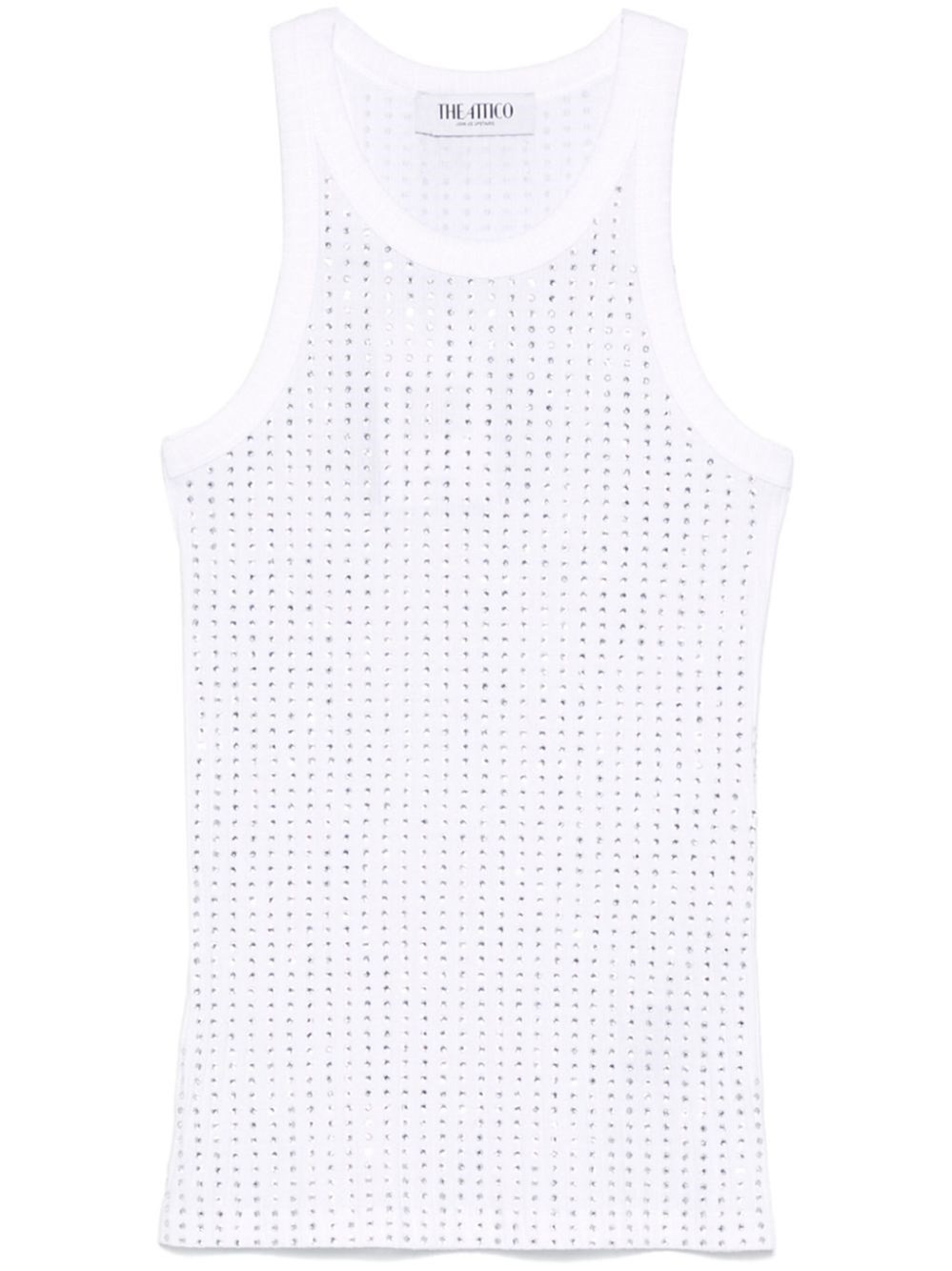 Strass embellished tank top - 1
