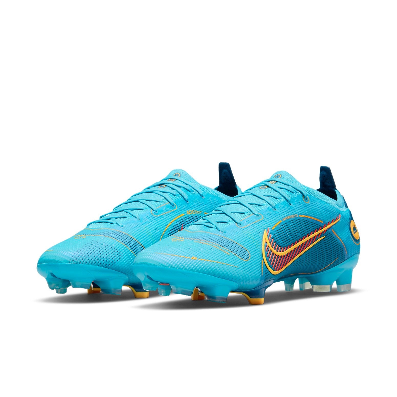 Nike Mercurial Vapor 14 Elite FG 'Chlorine Blue Laser Orange' DJ2837-484 - 4