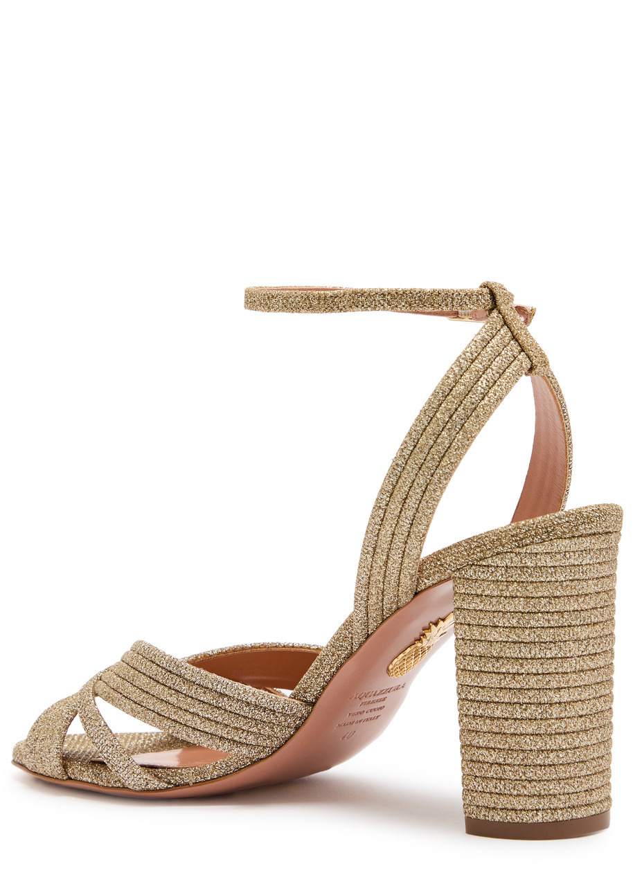 Aquazzura Very Sundance 85 Glittered Sandals - 2