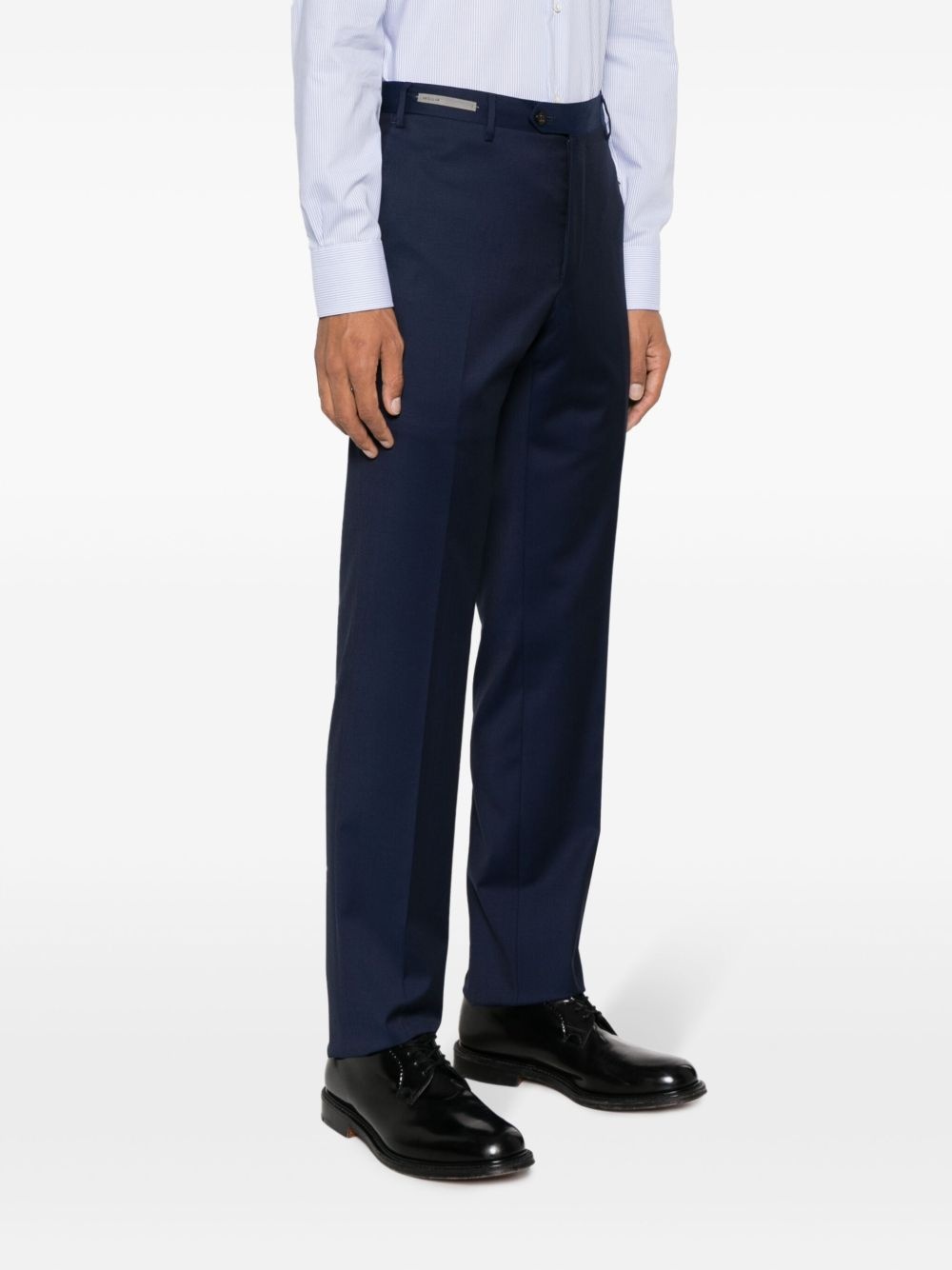 slim-cut virgin-wool trousers - 3