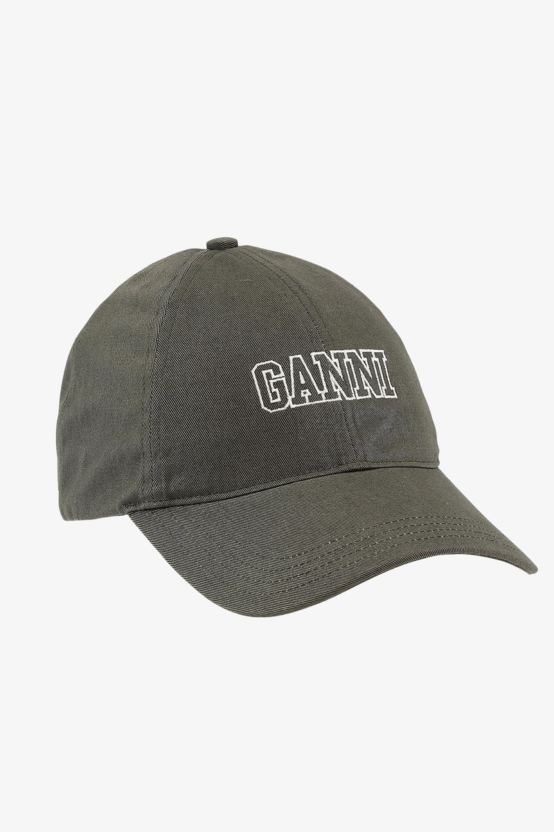 GREEN EMBROIDERED LOGO CAP 1