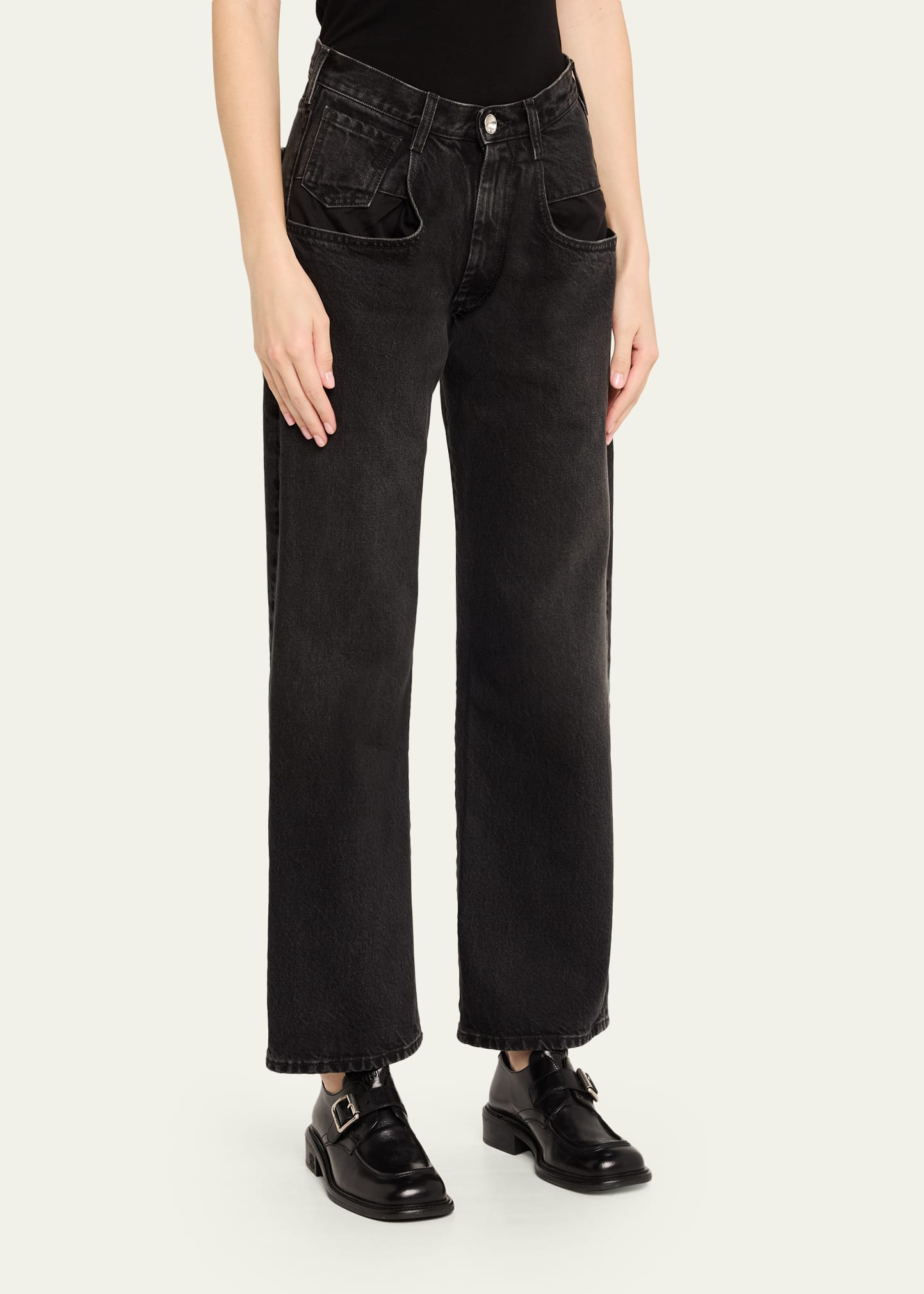5-Pocket Straight-Leg Denim Ankle Pants - 4