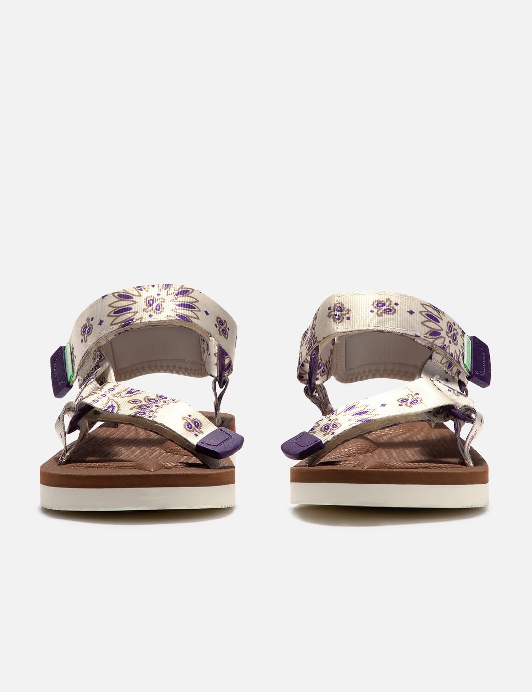 bandana-print touch-strap sandals - 3