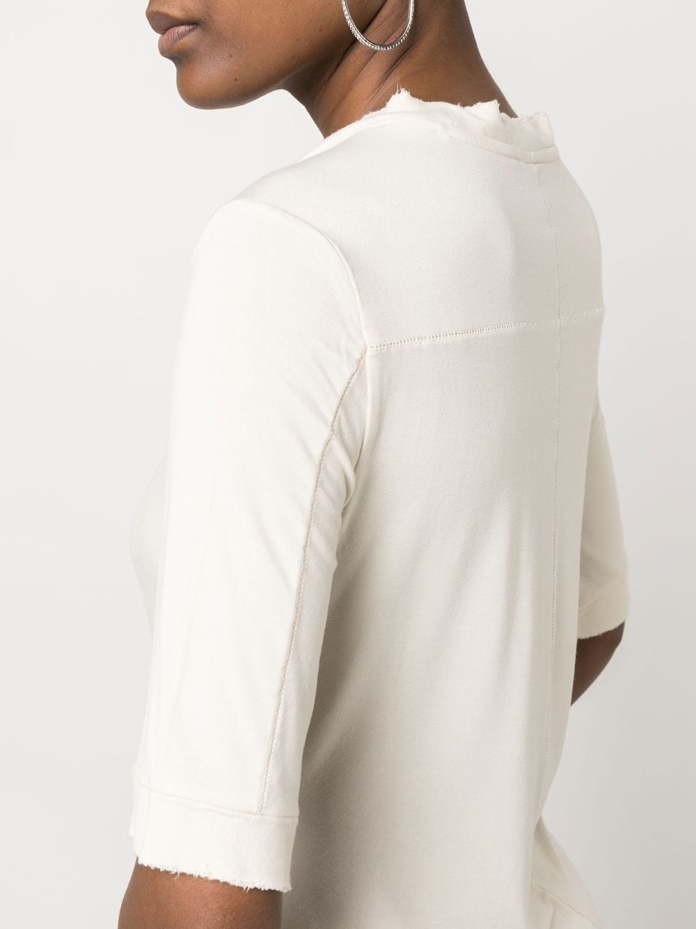 decorative-stitching T-shirt - 5